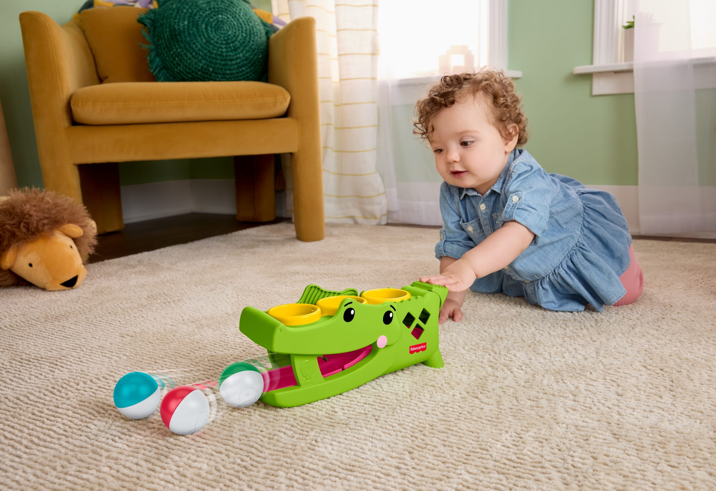 Fisher-Price® Klopfbank »Sitz- und Klopf-Rolligator«