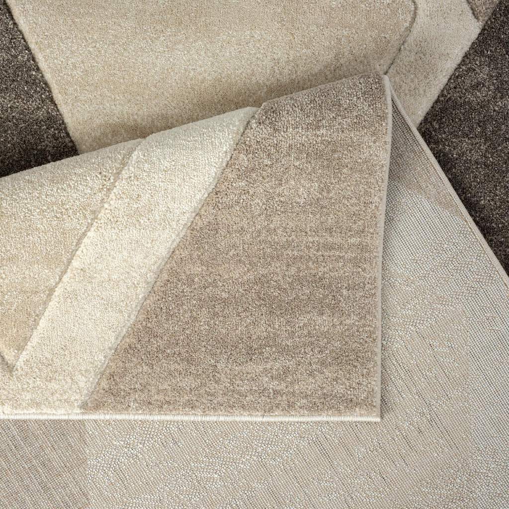 Carpet City Teppich »BONITO7167«, rechteckig, 11 mm Höhe, Flachflor, Hochtief-Muster/ 3D-Effekt, Geo-Muster, für Wohnzimmer