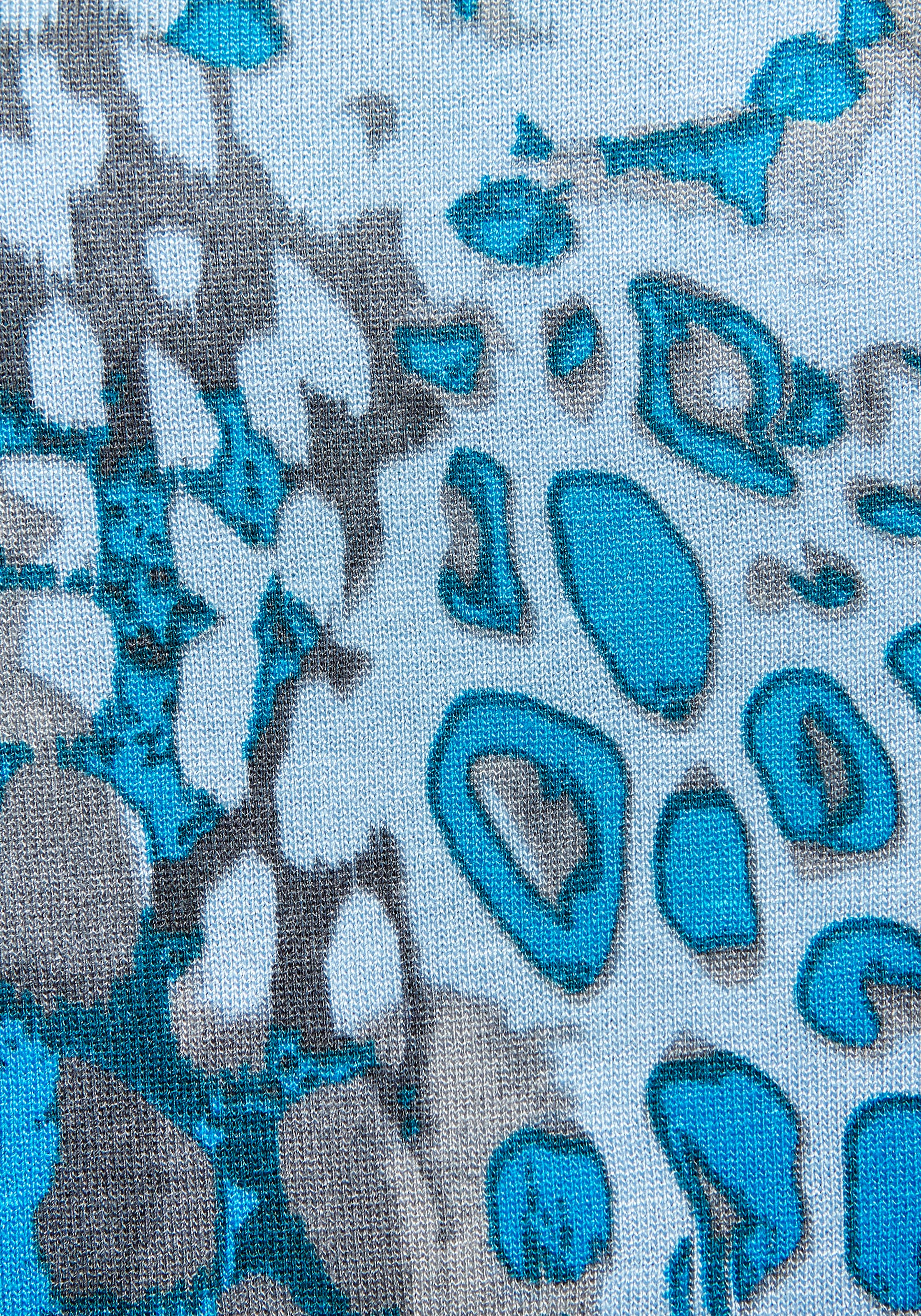 Buffalo Strandtop, mit Animalprint, sommerliches Blusentop mit V-Ausschnitt
