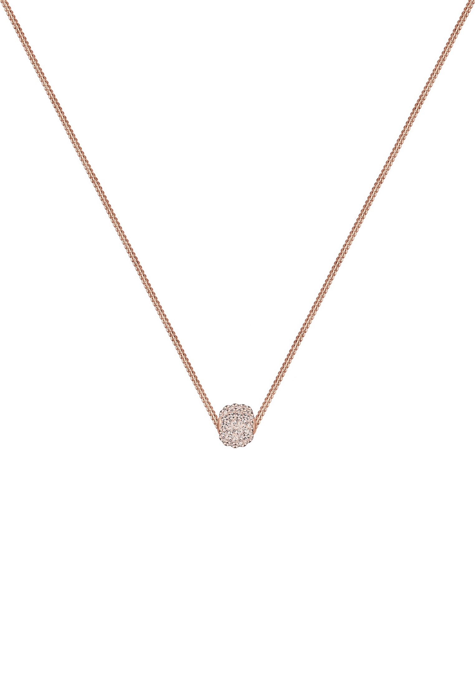 Elli Silberkette »Halskette Kristalle Weiß 925 Sterling Silber«