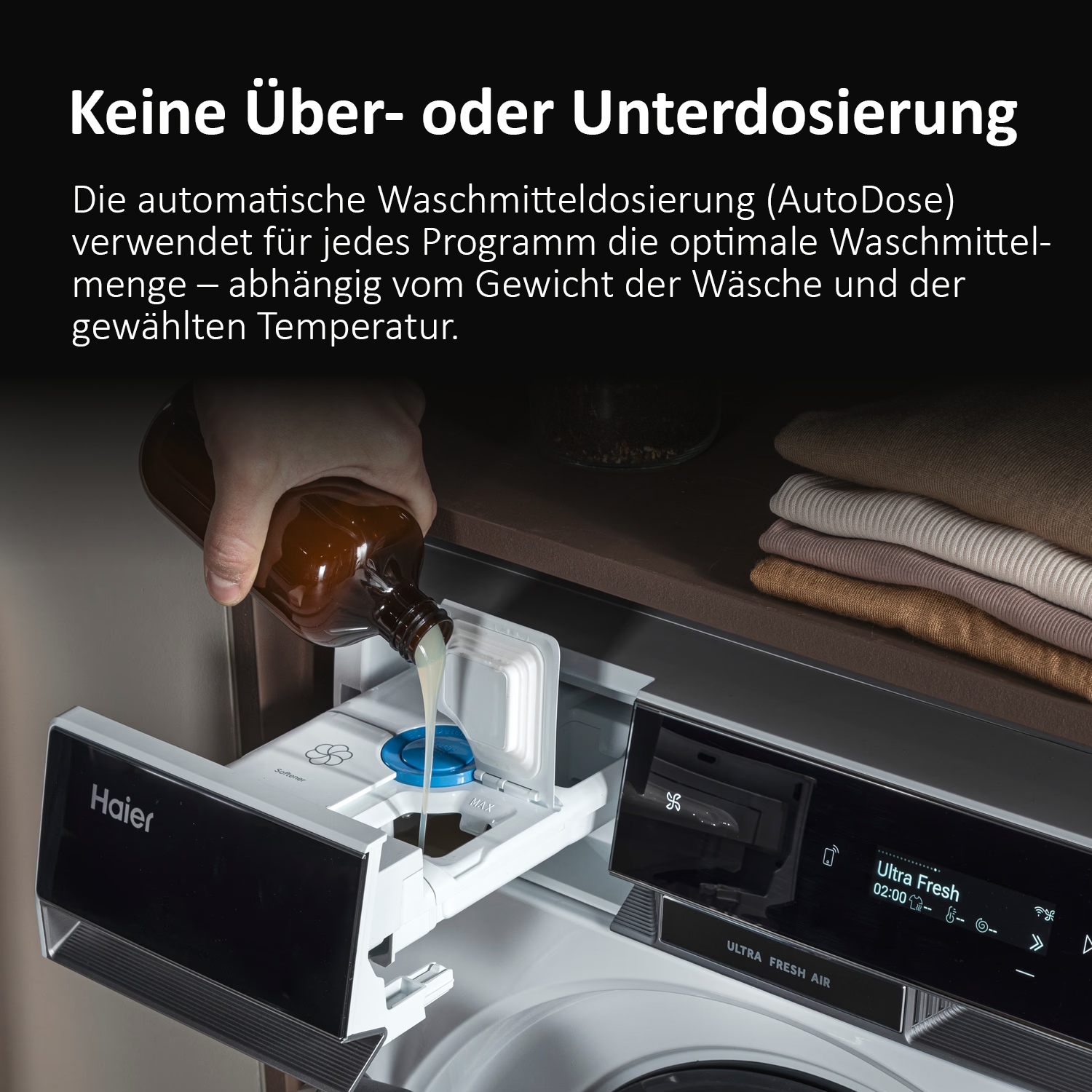 Haier Waschmaschine X SERIE 11 »HW110-BD14397U1«, 11 kg, 1400 U/min, UltraFresh: Hält die Wäsche bis zu 12 Std. frisch