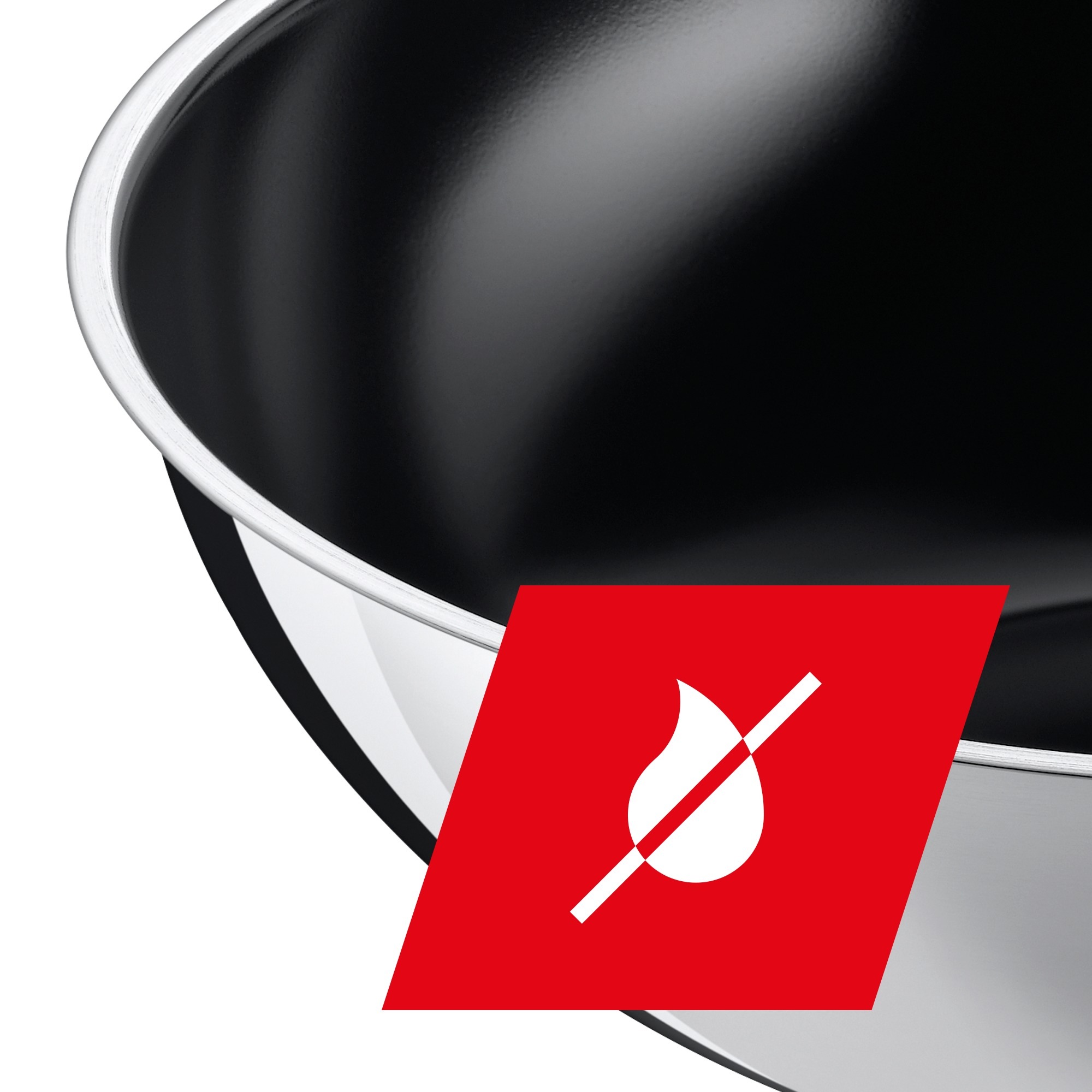 Silit Wok »Wuhan Wokpfanne Induktion Ø 28 cm«, Edelstahl 18/10, (1 tlg.), ideal für scharfes Anbraten, für alle Herdarten geeignet