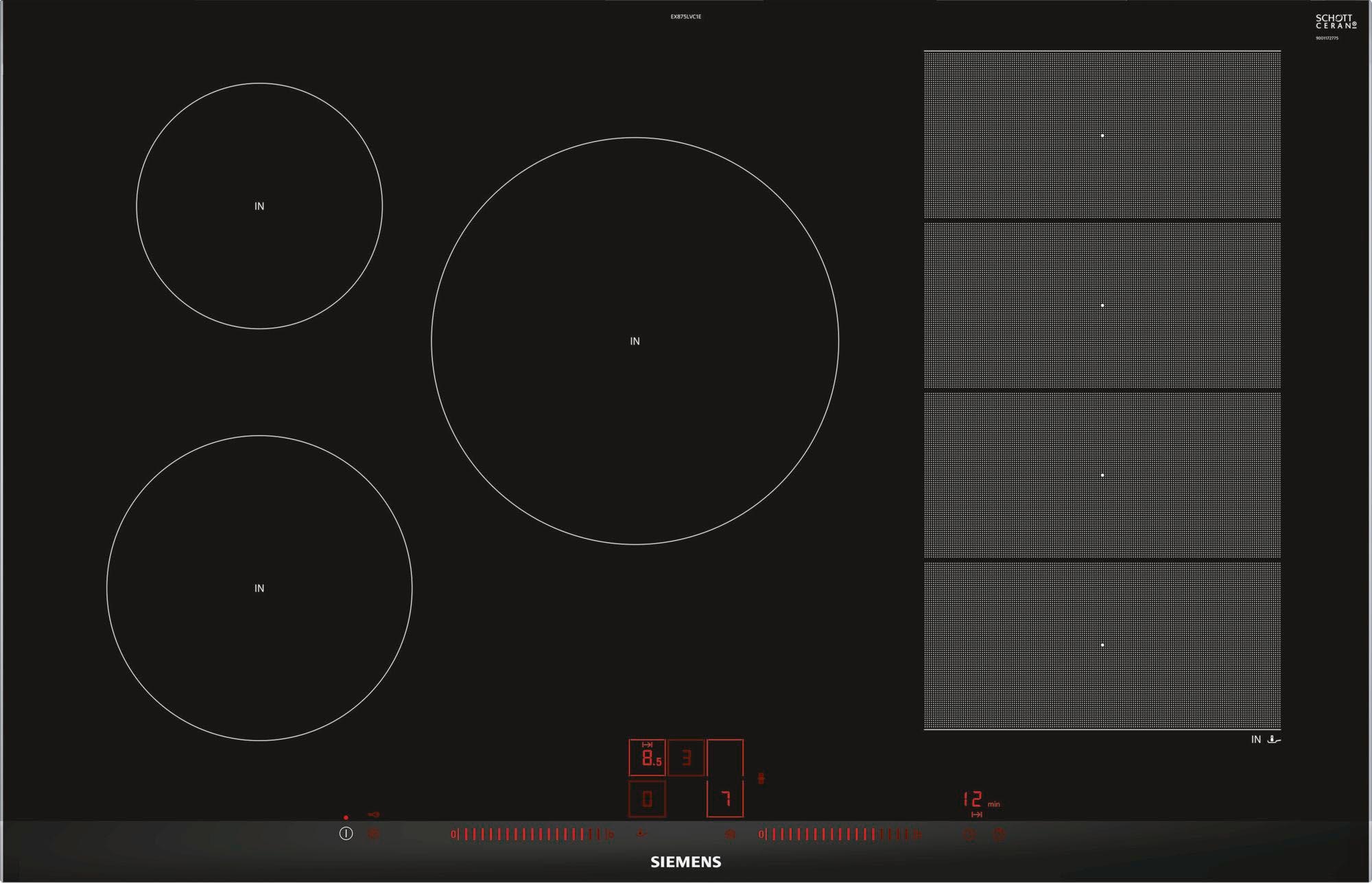 SCHOTT 3 Garantie Jahren XXL Flex-Induktions-Kochfeld CERAN® von EX875LVC1E SIEMENS mit »EX875LVC1E«,