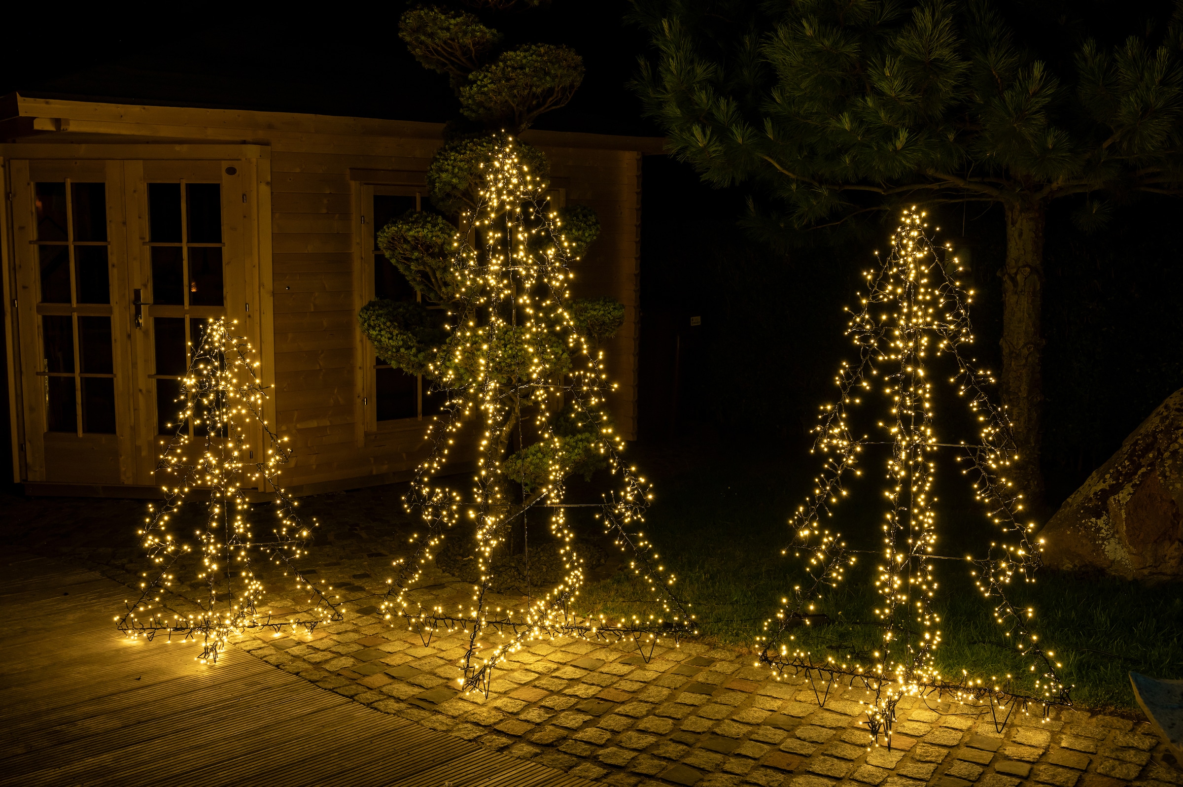 kaufen LED flammig-flammig, Garantie »Weihnachtsdeko XXL aussen«, Jahren in mit Star-Max 3 | 3D-Optik 500 Dekolicht online