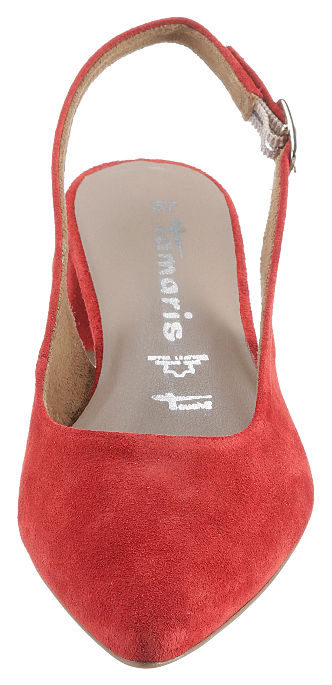 Tamaris Slingpumps, Blockabsatz, Abendschuh, Sommerschuh mit verstellbarem Riemchen