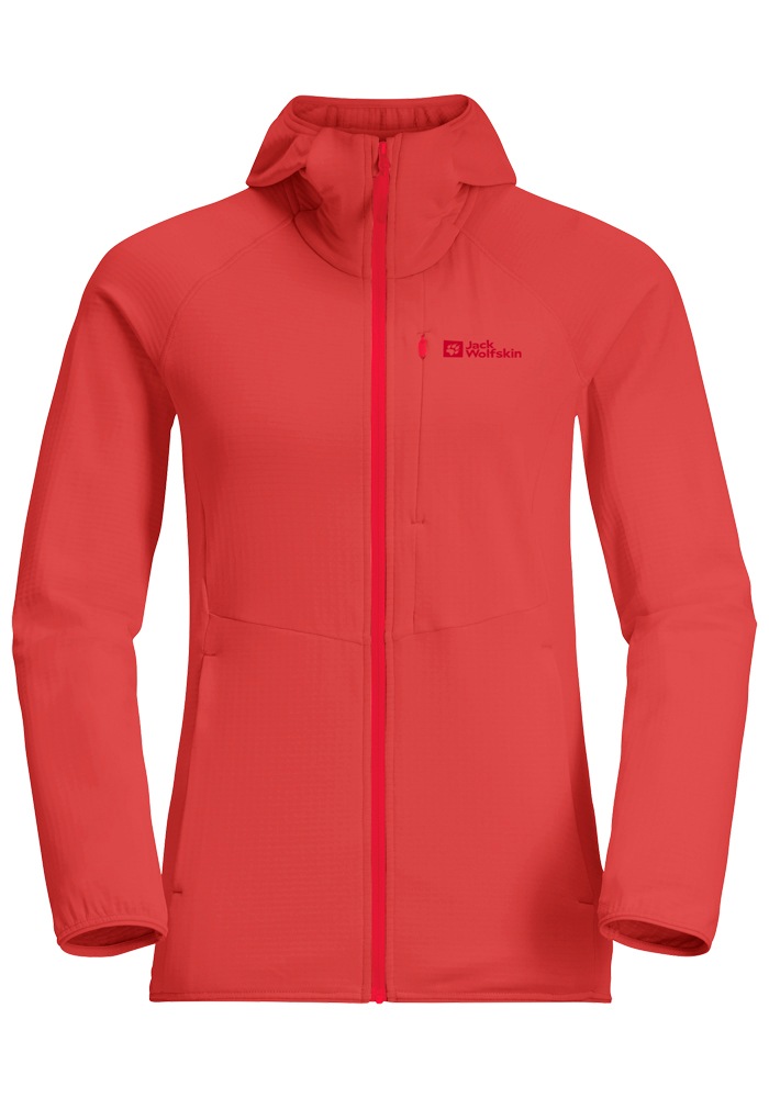 Jack Wolfskin Fleecejacke »KOLBENBERG HOODED FZ W«, mit Kapuze