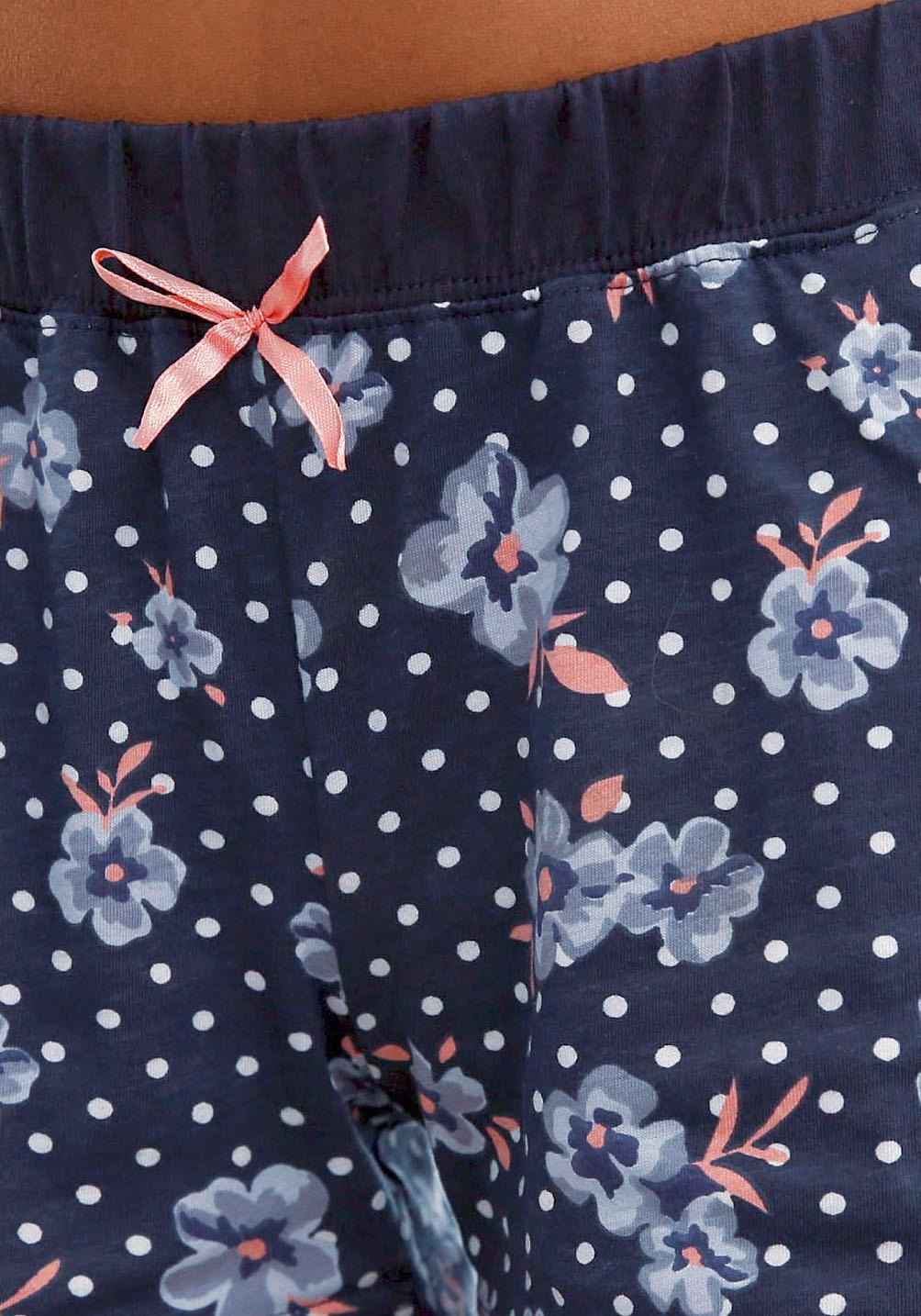 H.I.S Pyjama 2-teilig, 2 tlg. mit 3/4-Arm und Knopfleiste