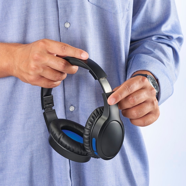 Hama Bluetooth-Kopfhörer »Bluetooth®Kopfhörer kabellos, Over-Ear, integriertes  Mikrofon«, A2DP Bluetooth-AVRCP Bluetooth-HFP, Active Noise Cancelling (ANC )-Geräuschisolierung, Aktive Geräuschreduzierung, Siri und Google Assistant,  faltbar ➥ 3 Jahre