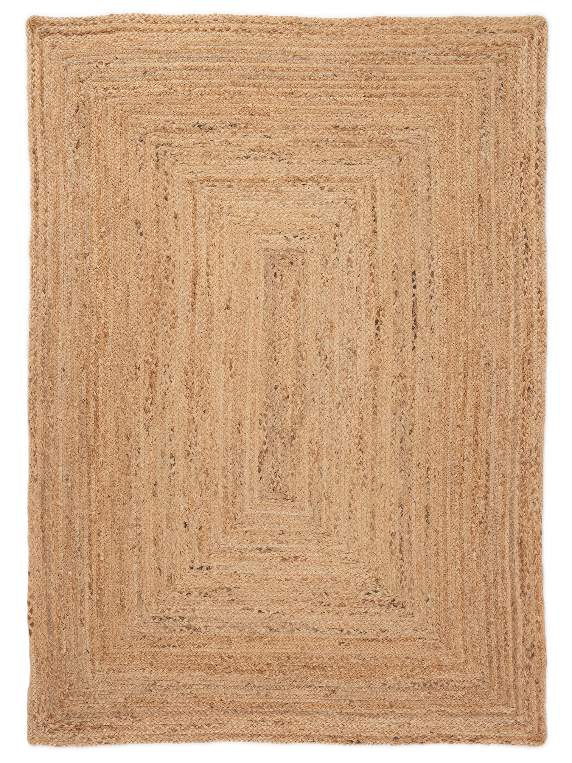 carpetfine Teppich »Nele Juteteppich Naturfaser«, rechteckig, 6 mm Höhe, geflochtener Wendeteppich aus 100% Jute, quadratisch und als Läufer