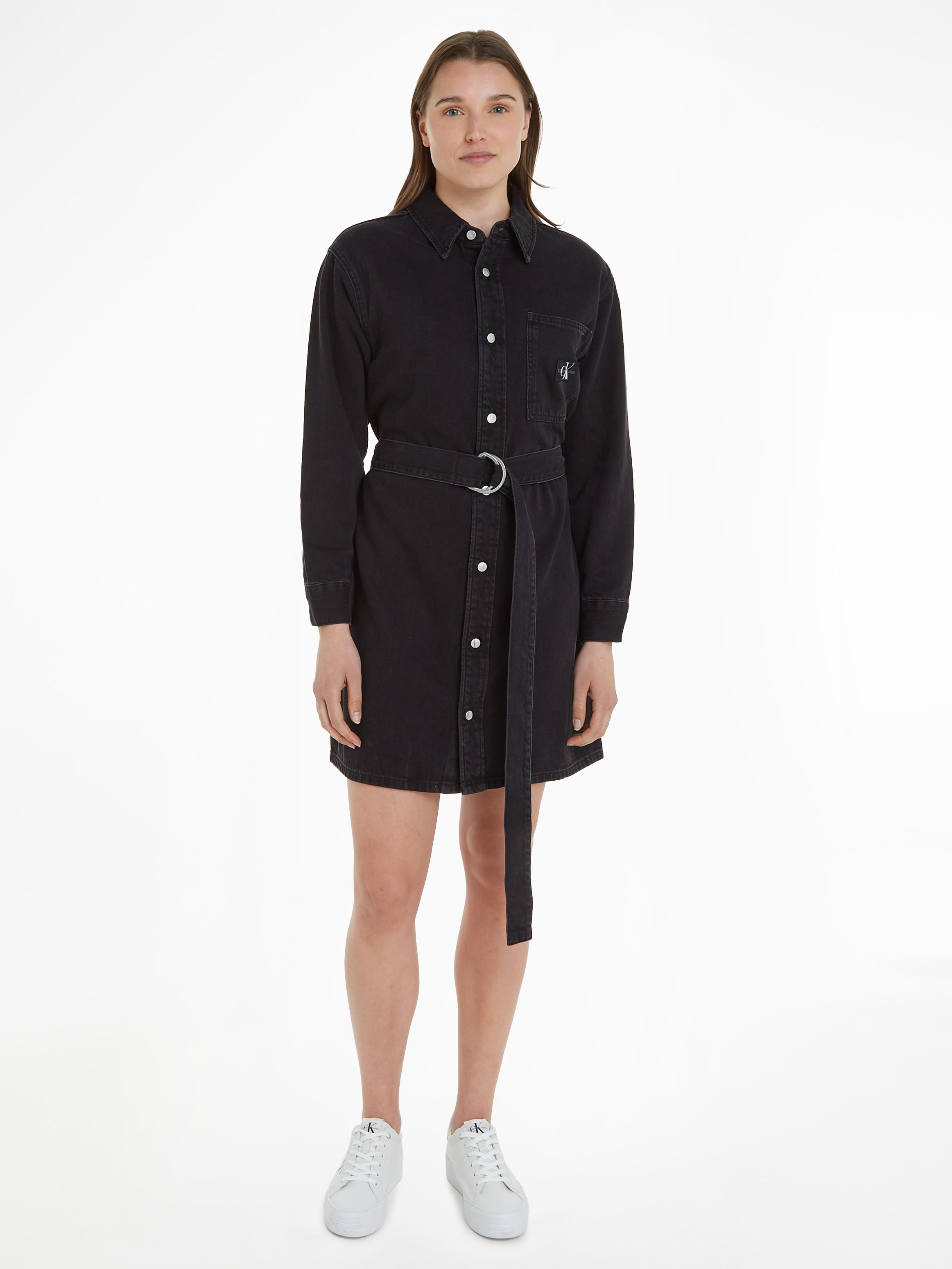 Jeanskleid »BELTED UTILITY DENIM SHIRT DRESS«