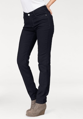 schwarze Stretch-Jeans