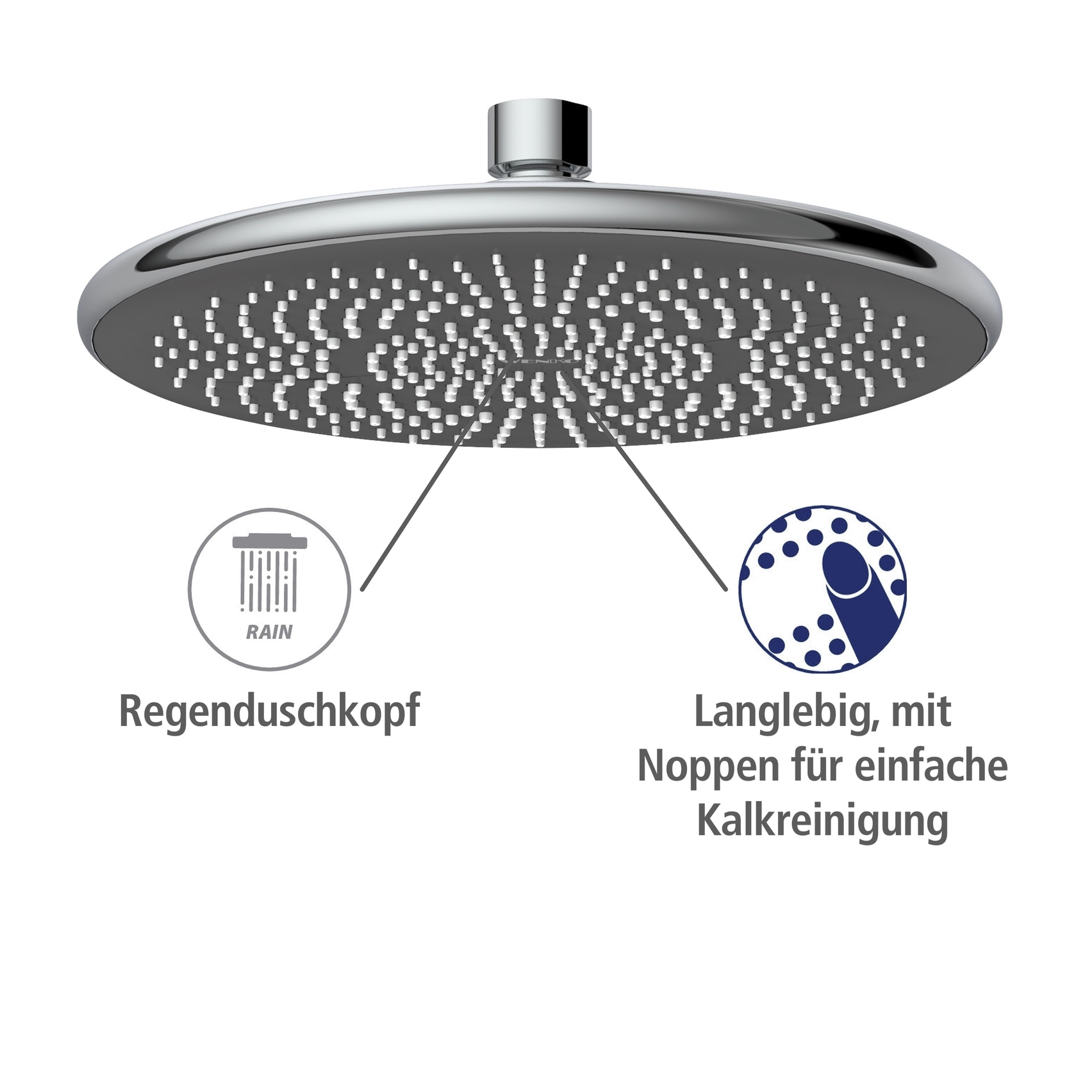 WENKO Regenduschkopf »Watersaving« Ø 22,5 cm