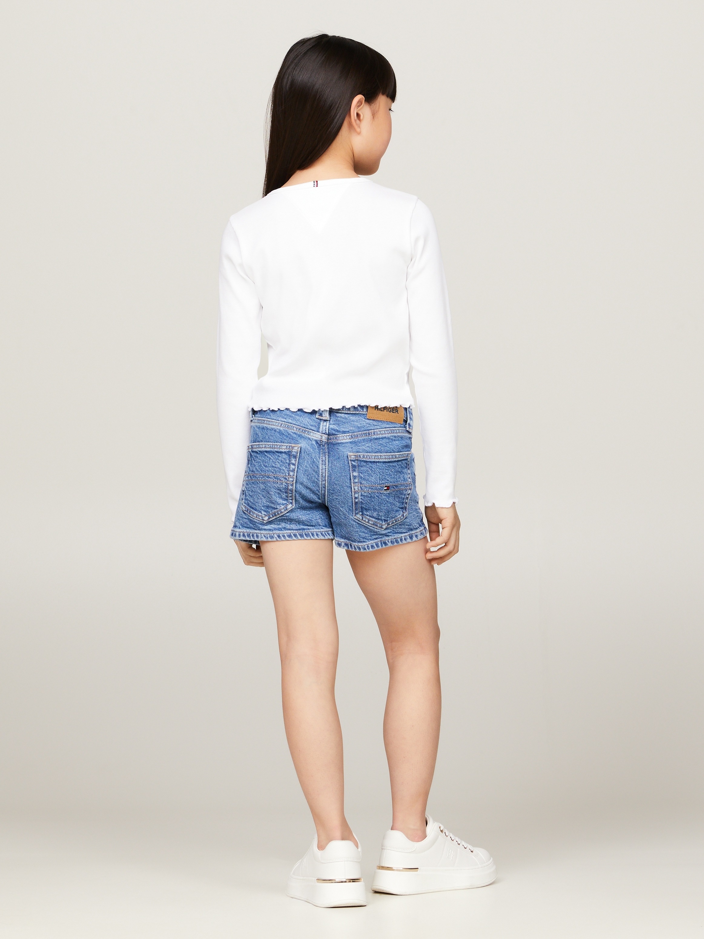 Tommy Hilfiger Langarmshirt »ESSENTIAL RIB TOP L/S«, mit Babylock Saum