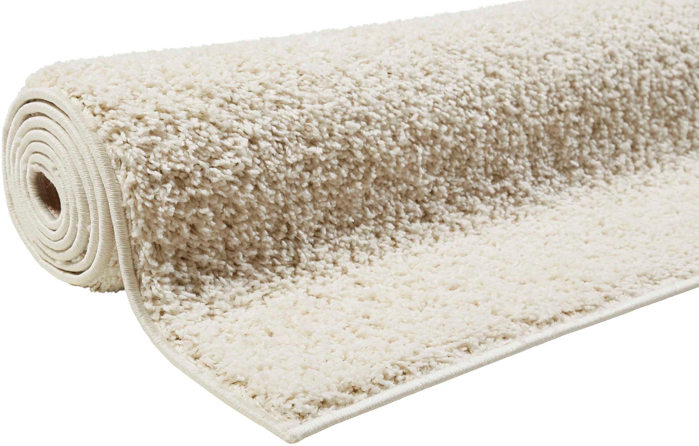 Esprit Hochflor-Teppich »Whisper Shag ESP-9977«, rechteckig, 30 mm Höhe, Läufer, uni, waschbar, mit Antirutschbeschichtung, Wohnzimmer