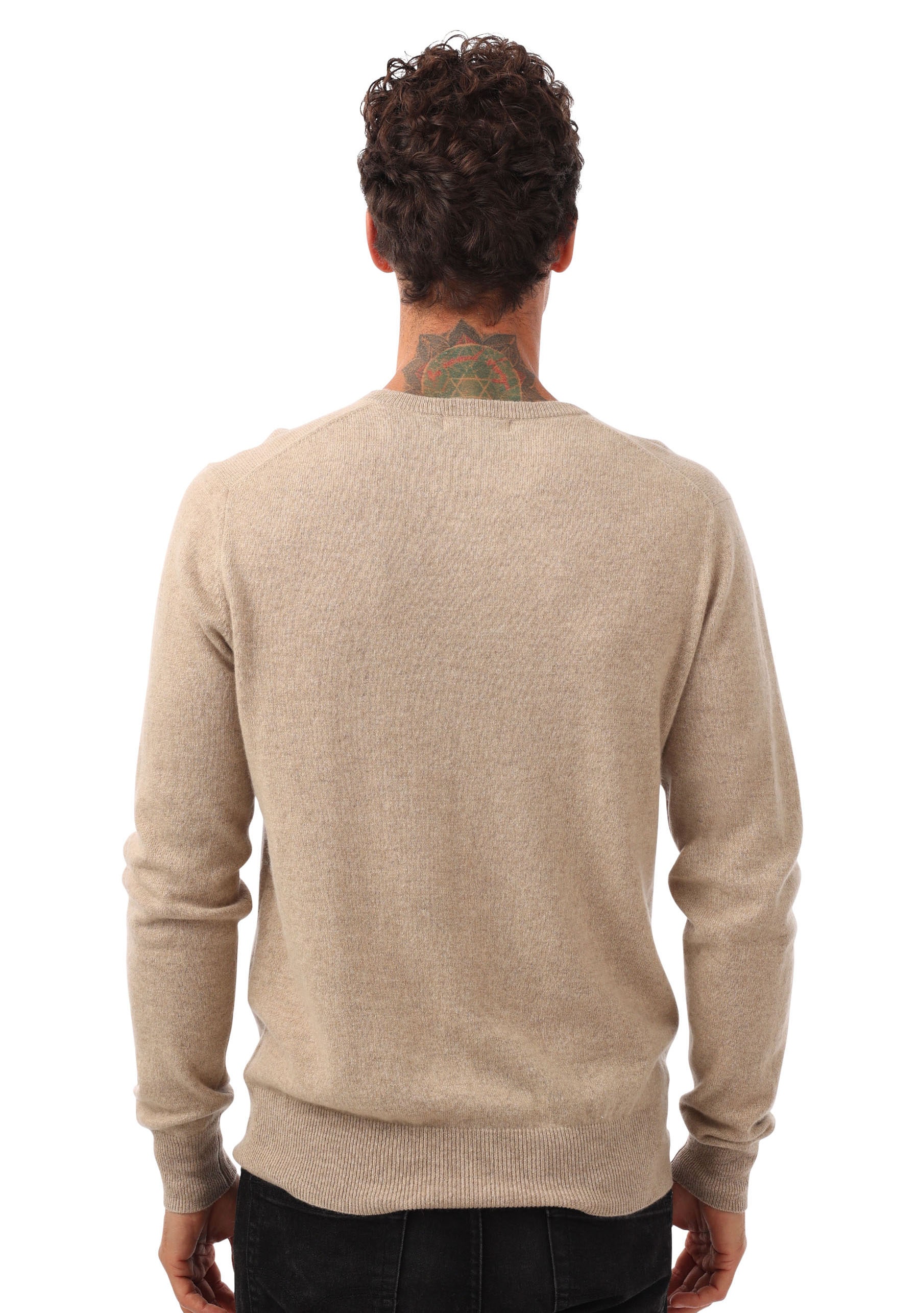 Zwillingsherz Kaschmirpullover, V-Ausschnitt, Cashmere, Langarm, Regular Fit, wärmend