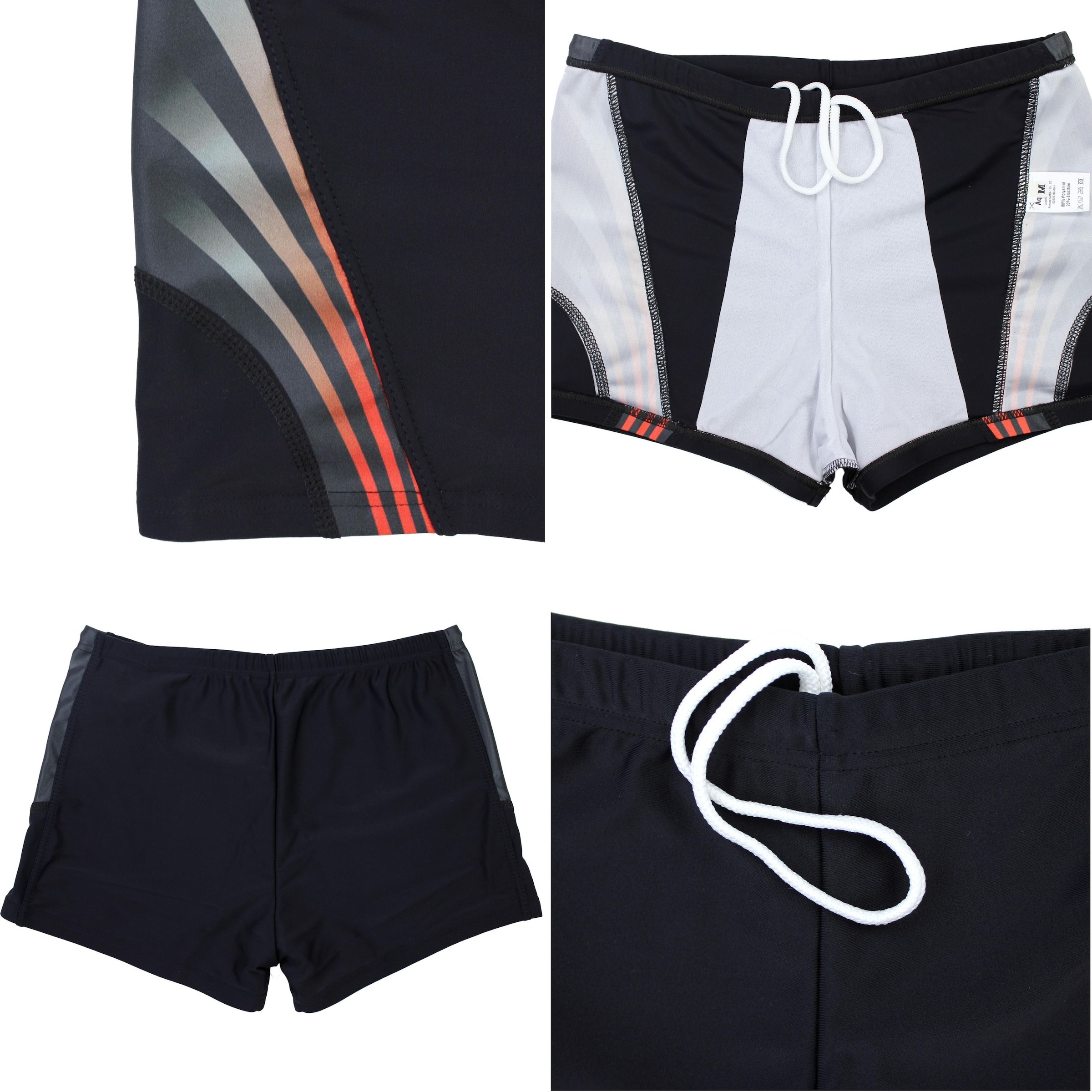 AQUARTI Badehose »Badehose Aquarti Herren Badehose Kurz Sportlich Streifen«