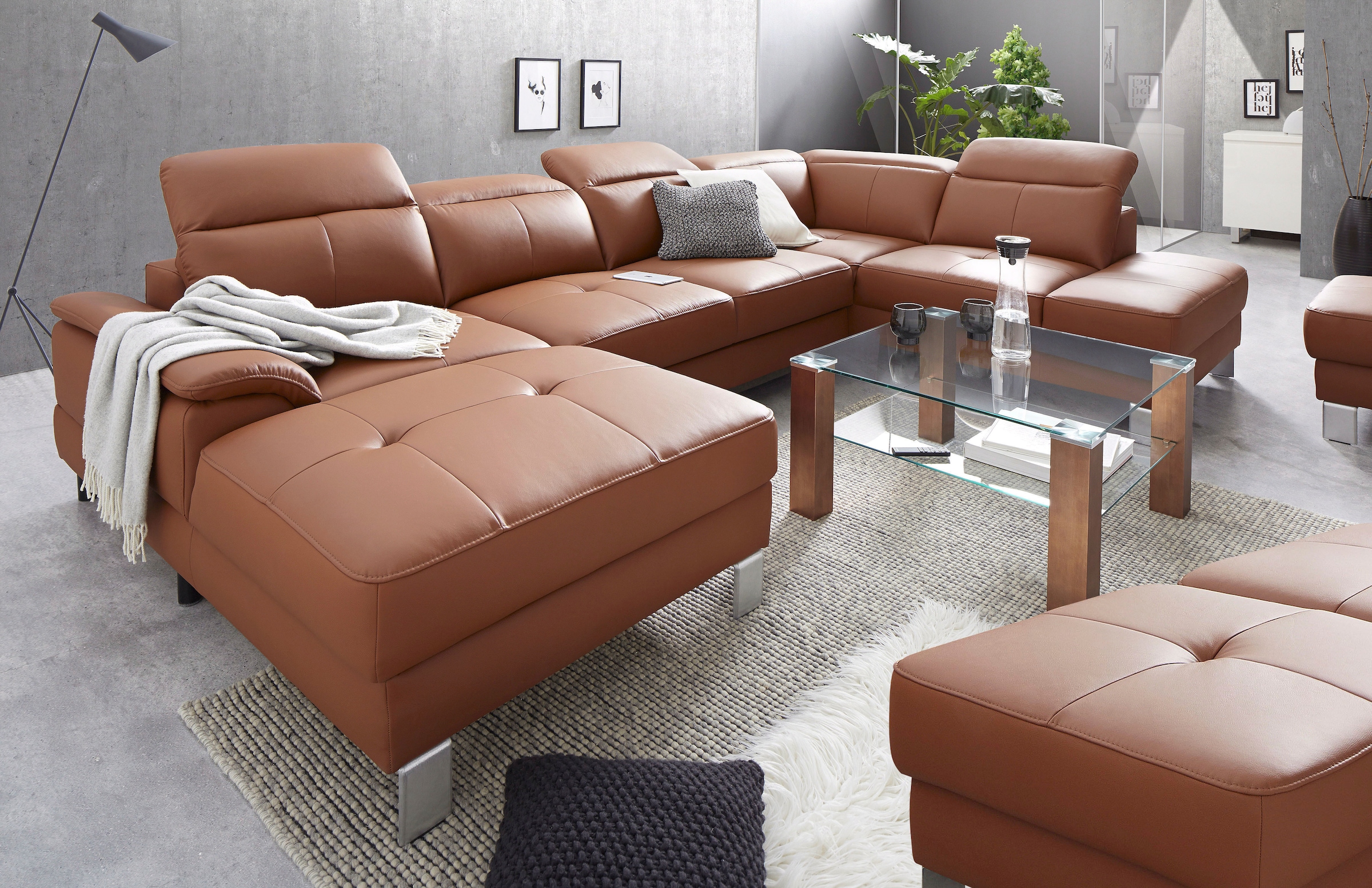 exxpo - sofa fashion Hocker »Mantua 2 Bankhocker, tolle Verarbeitungsdetails, modern und elegant«