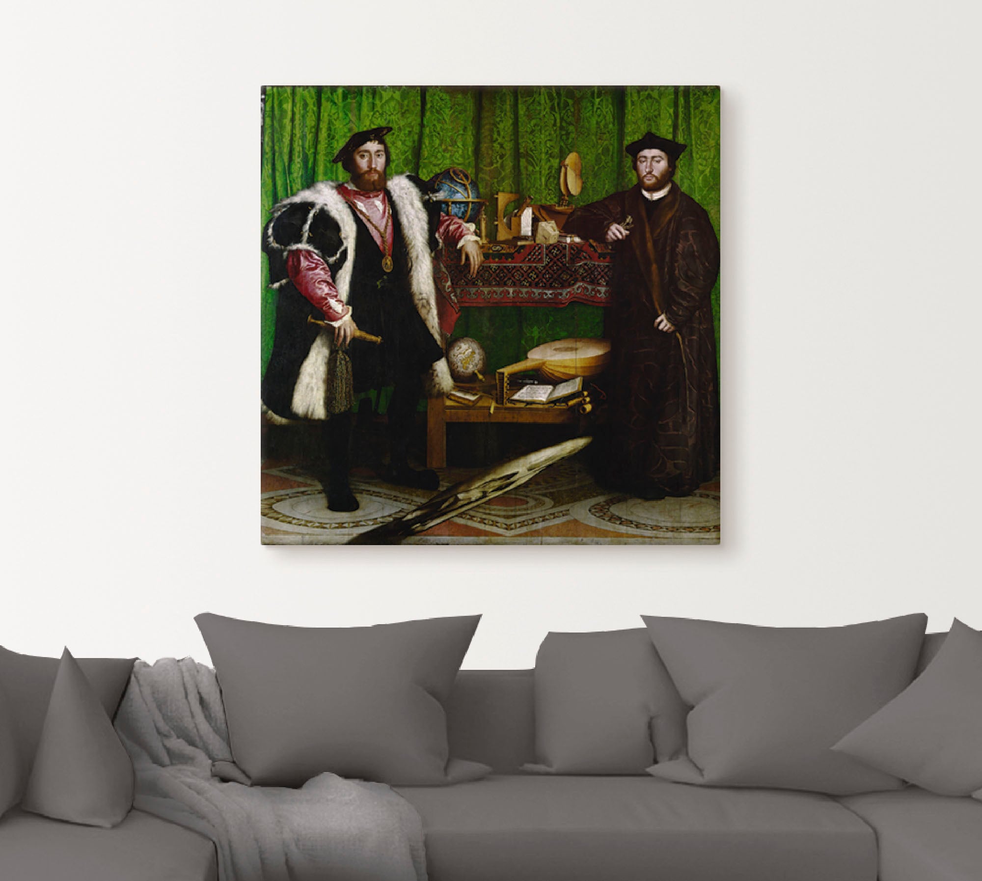 Artland Leinwandbild »Die Gesandten. 1533«, Mann, (1 St.), auf Keilrahmen gespannt