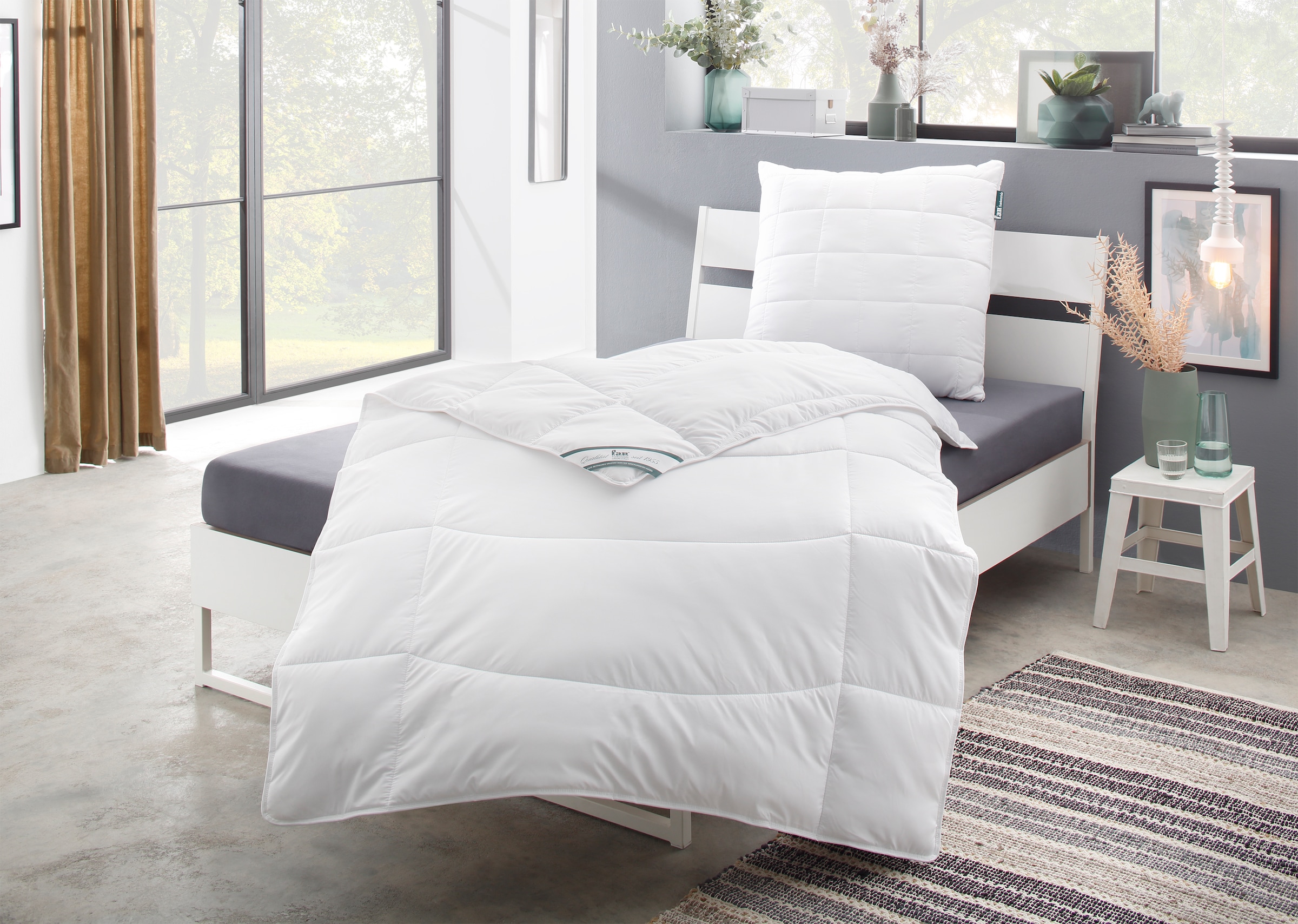 fan Microfaserkissen »Komfort Plus«, Füllung: 100% Polyester, Bezug: 100% Polyester, (1 St.), leichtes, weiches Kissen