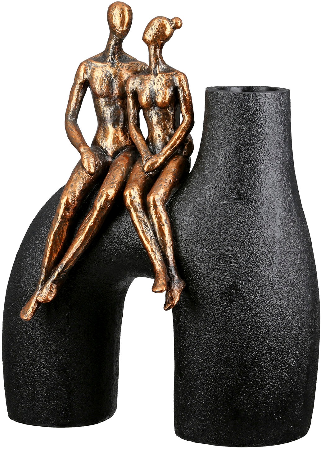 Casablanca by Gilde Tischvase »Vase Mann; Frau Movement schwarz H. 25,5 cm«, (1 St.)