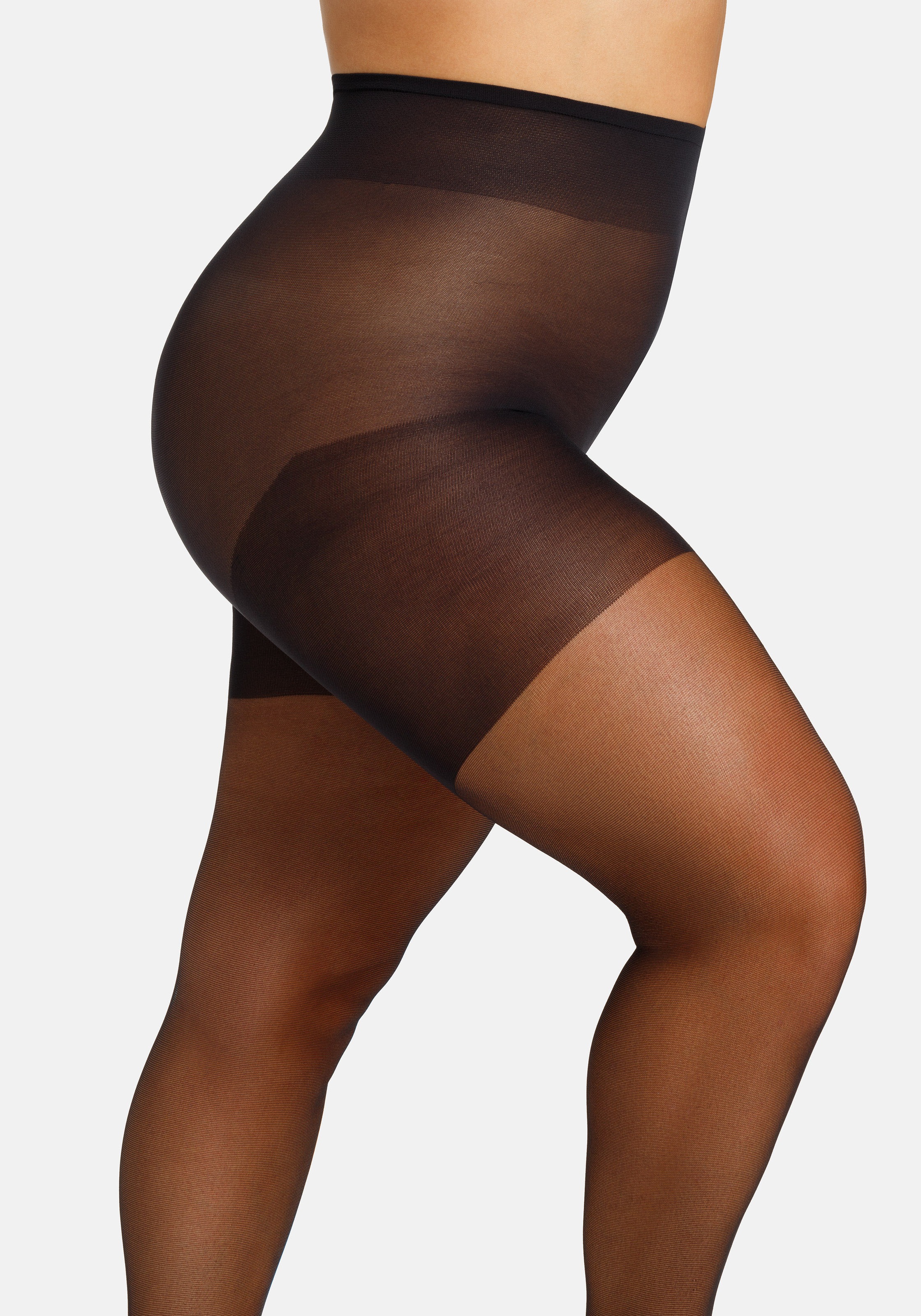 Camano Feinstrumpfhose »fine curvy«, (2er Pack), mit großen Größen