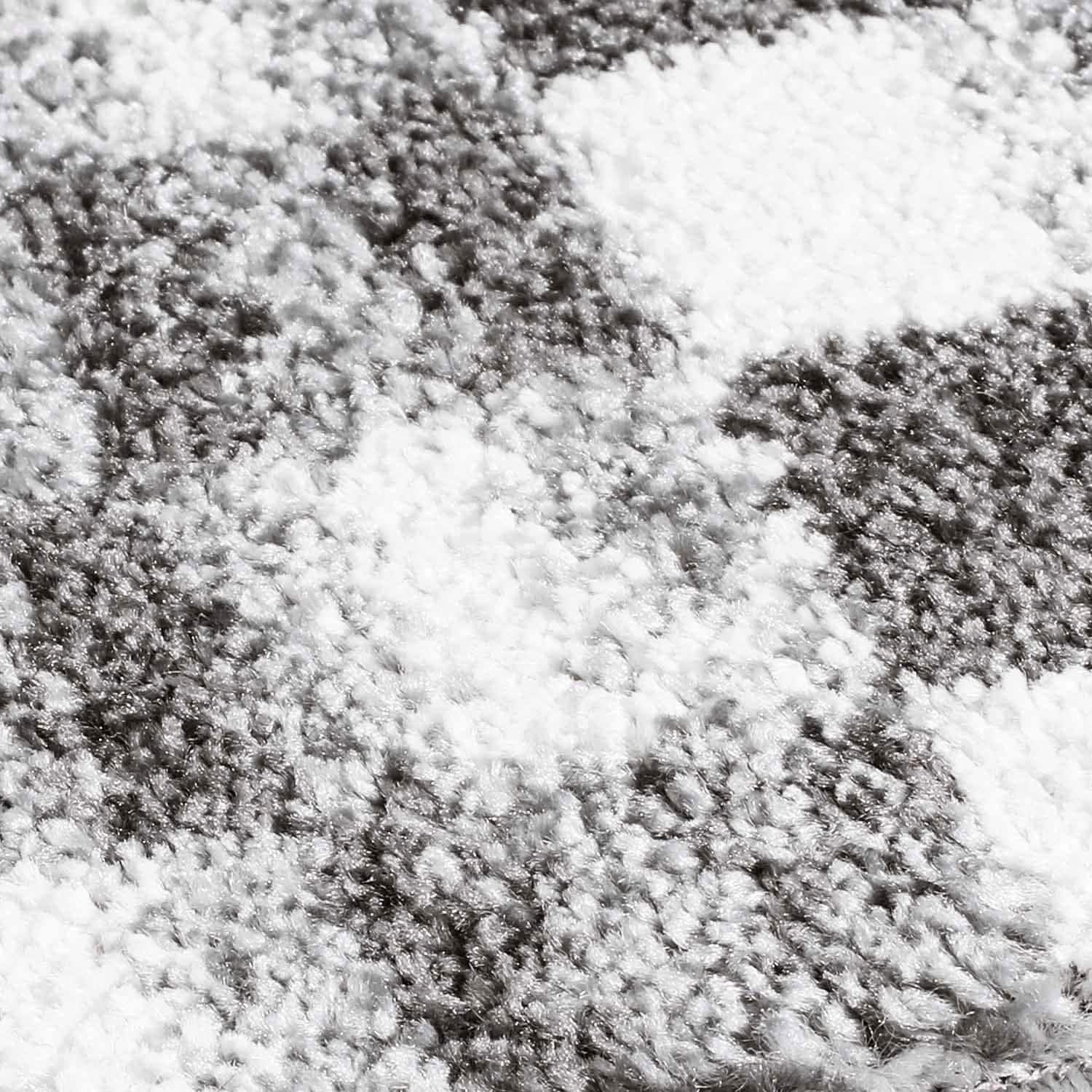 Carpet City Teppich »Moda 1141« rechteckig 11 mm Höhe Kurzflor, Karo, weich, Wohnzimmer, Schlafzimmer