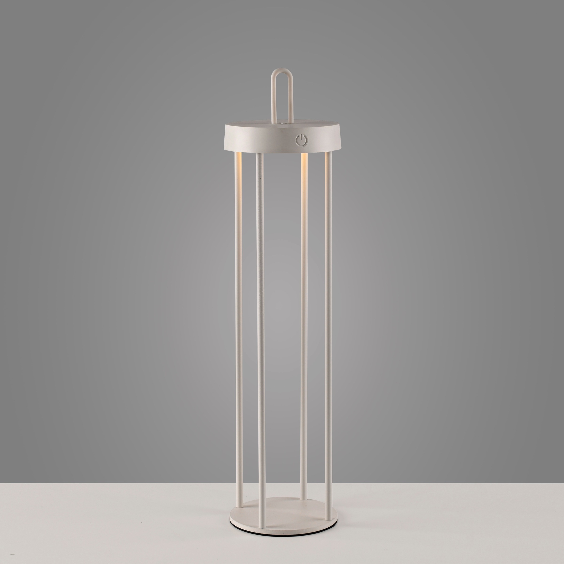 JUST LIGHT Stehlampe »ANSELM« LED-Modul 1 Stk. Warmweiß Akkuleuchte