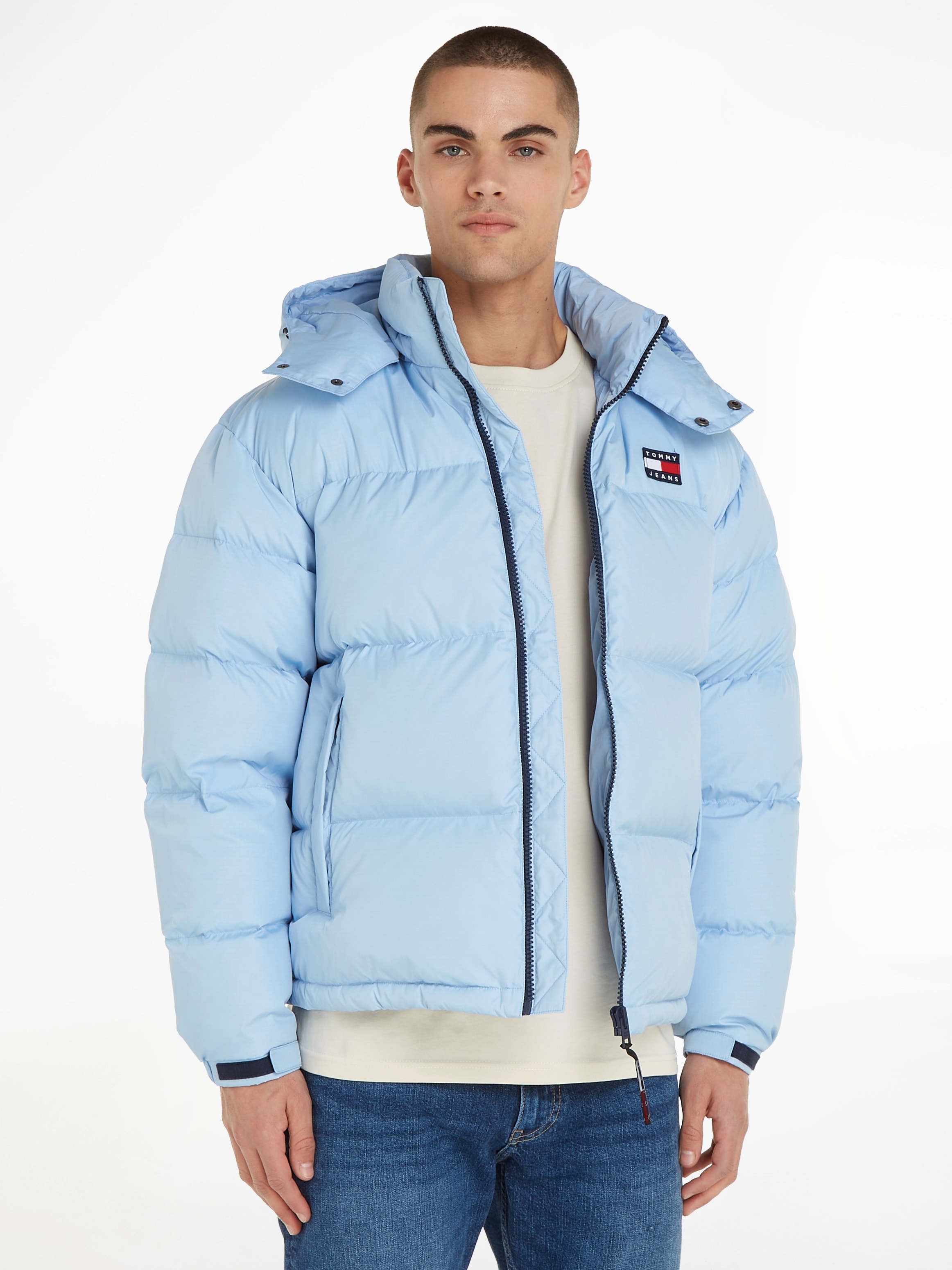 Tommy Jeans Steppjacke »TJM ALASKA PUFFER«, mit Kapuze, mit Markenlabel bei  ♕