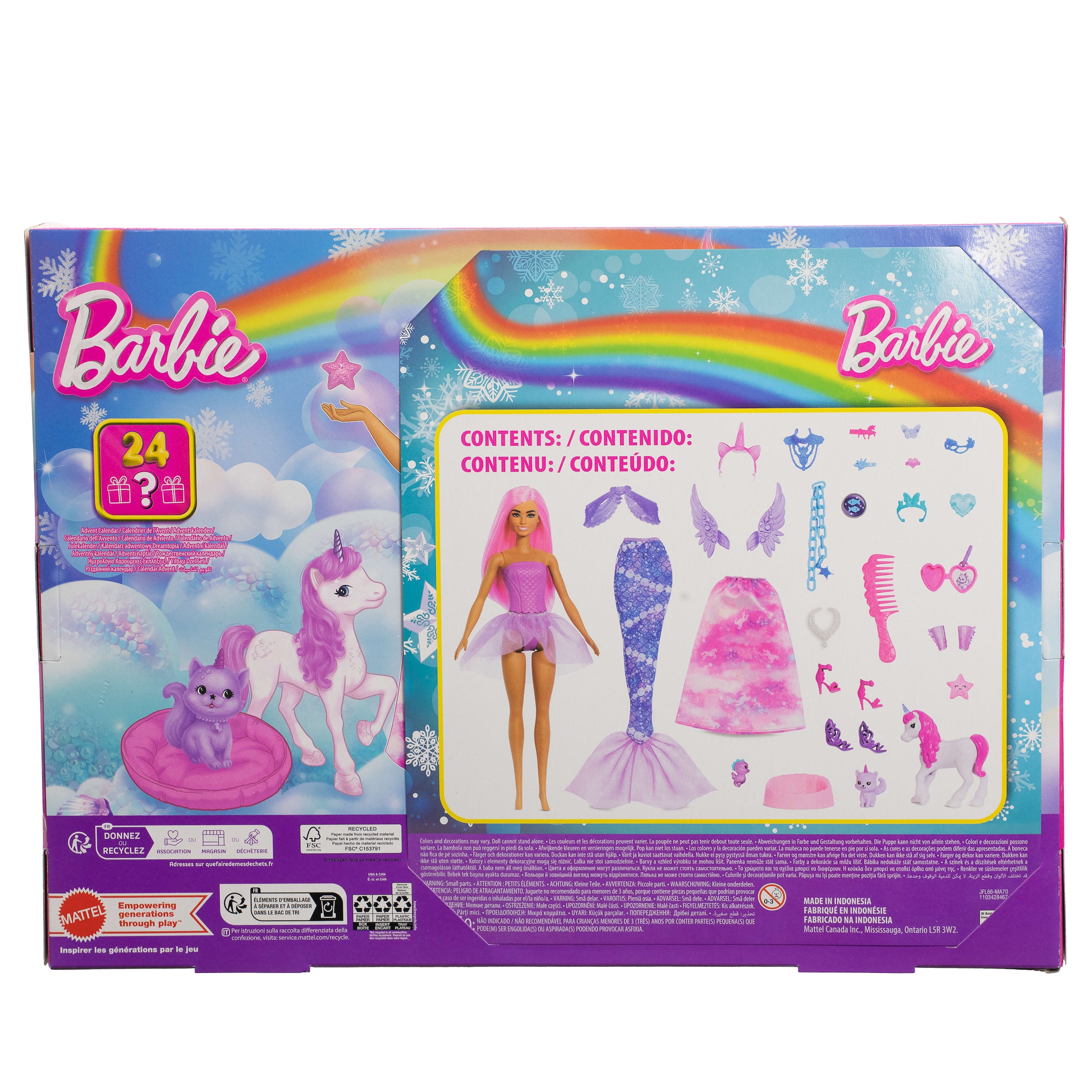 Barbie Spielzeug-Adventskalender »Barbie Fantasy Adventskalender« ab 3 Jahren