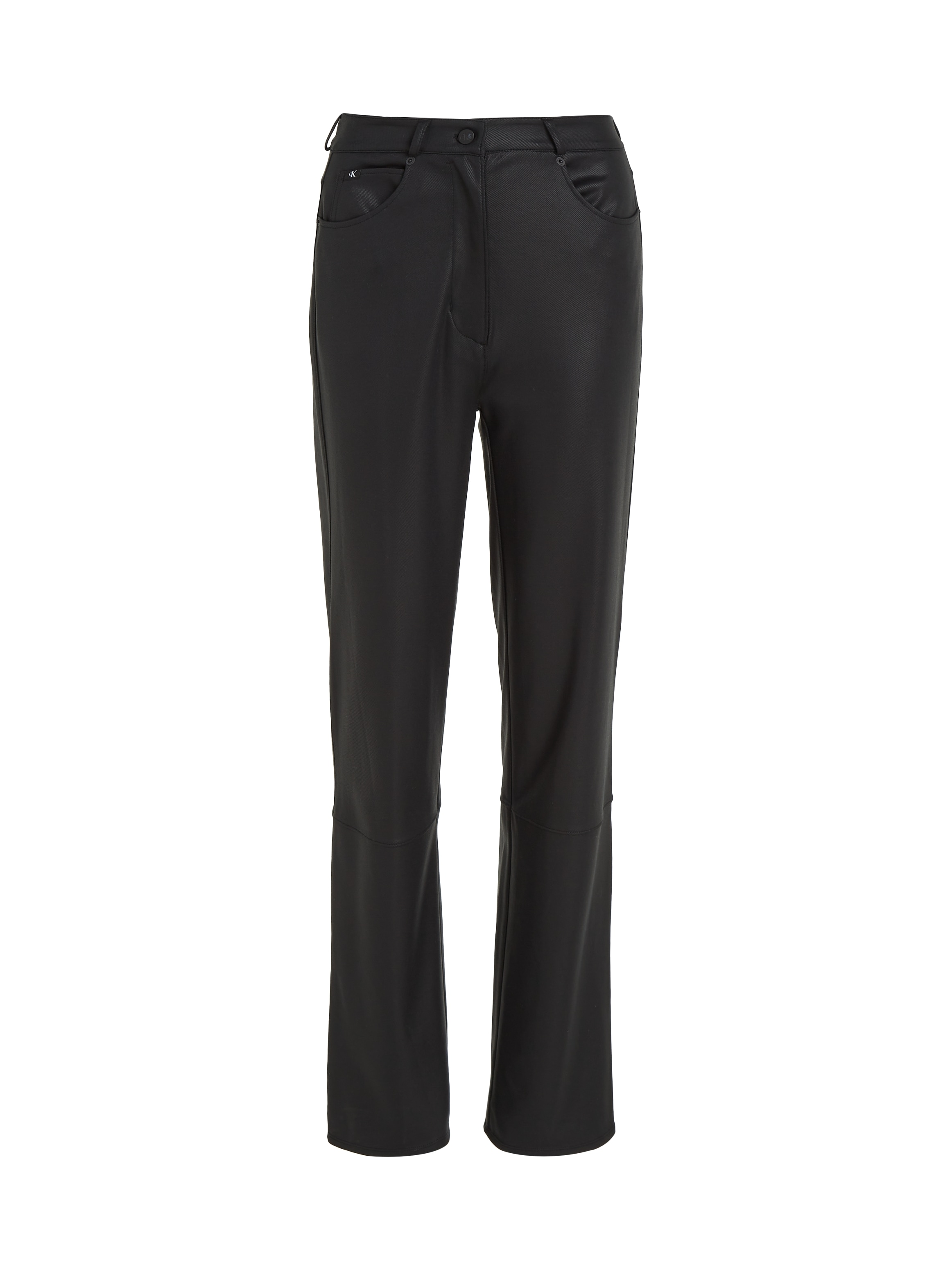 Calvin Klein Jeans Lederimitathose »COATED MILANO HR STRAIGHT«