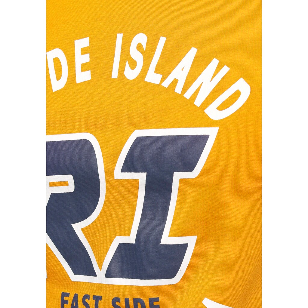 Rhode Island Kurzarmshirt, mit großem Logo-Front-Print