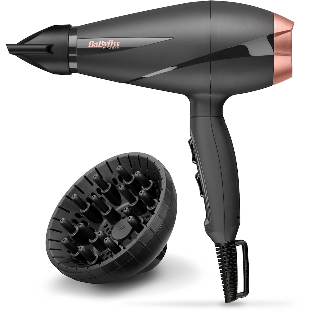 BaByliss Ionic-Haartrockner »BaByliss Smooth Pro 2100«, 2100 W, 2 Aufsätze