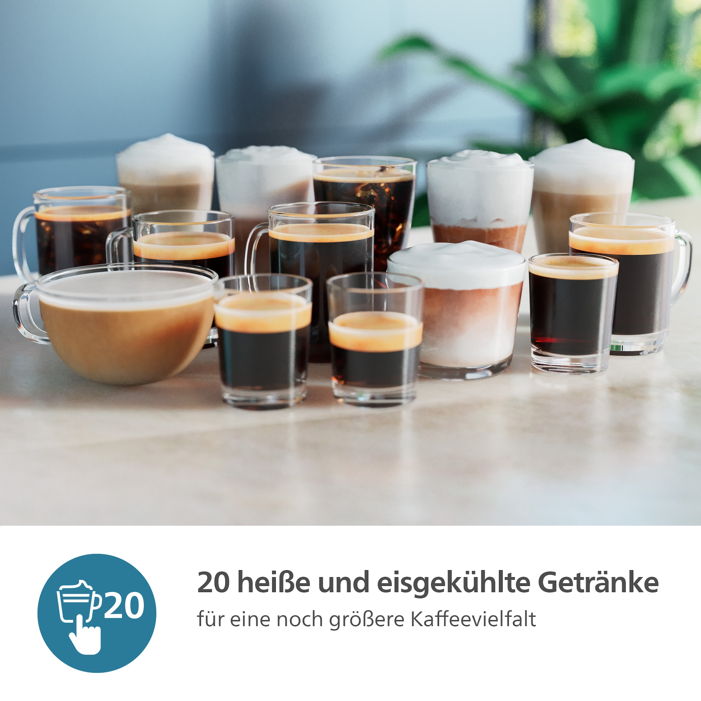 Philips Kaffeevollautomat »EP5544/50 5500 Series, 20 Kaffeespezialitäten (heiß oder eisgekühlt),«, LatteGo-Milchsystem, SilentBrew Technologie, Schwarz/Grau