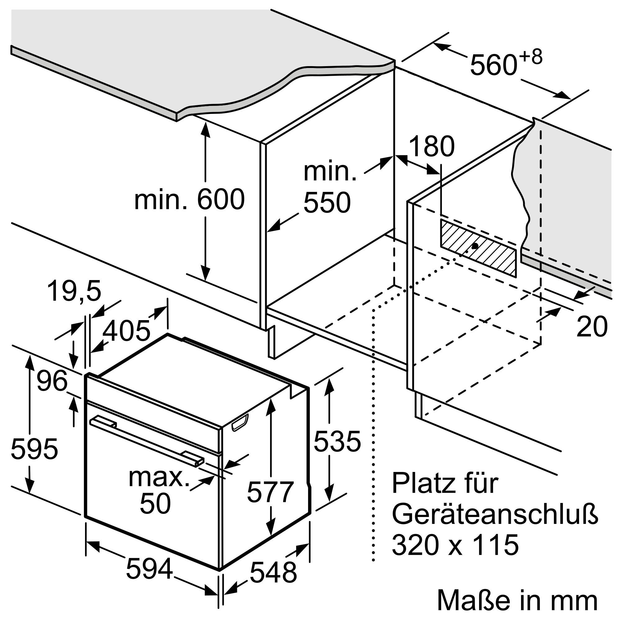 NEFF Einbaubackofen N 50 »B6ACH7AN0«, mit Hide®, Pyrolyse, EasyClean, CircoTherm®-Heißluft