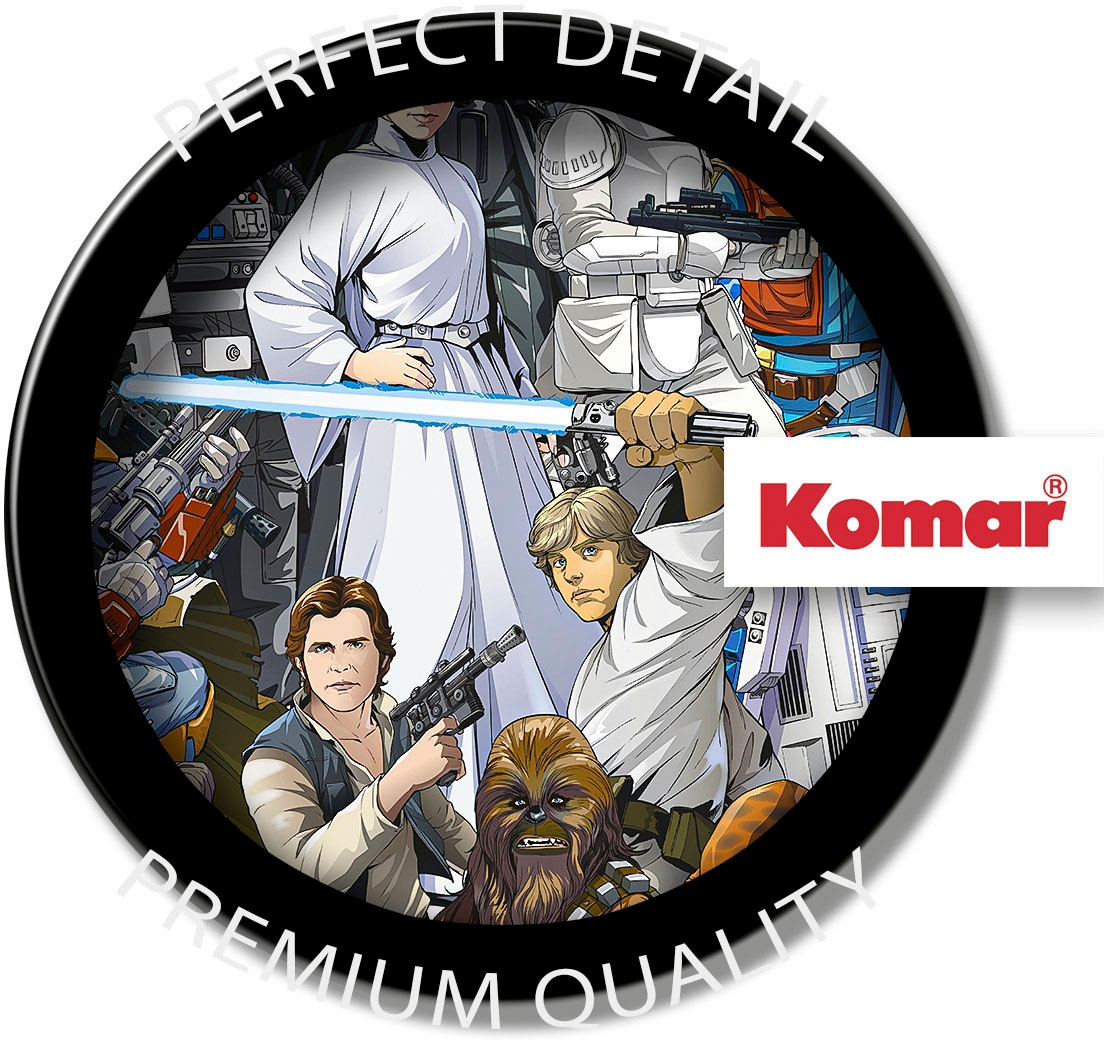 Komar Fototapete »STAR WARS Classic Cartoon Collage - Größe 184 x 254 cm« bedruckt glatt Kinderzimmer