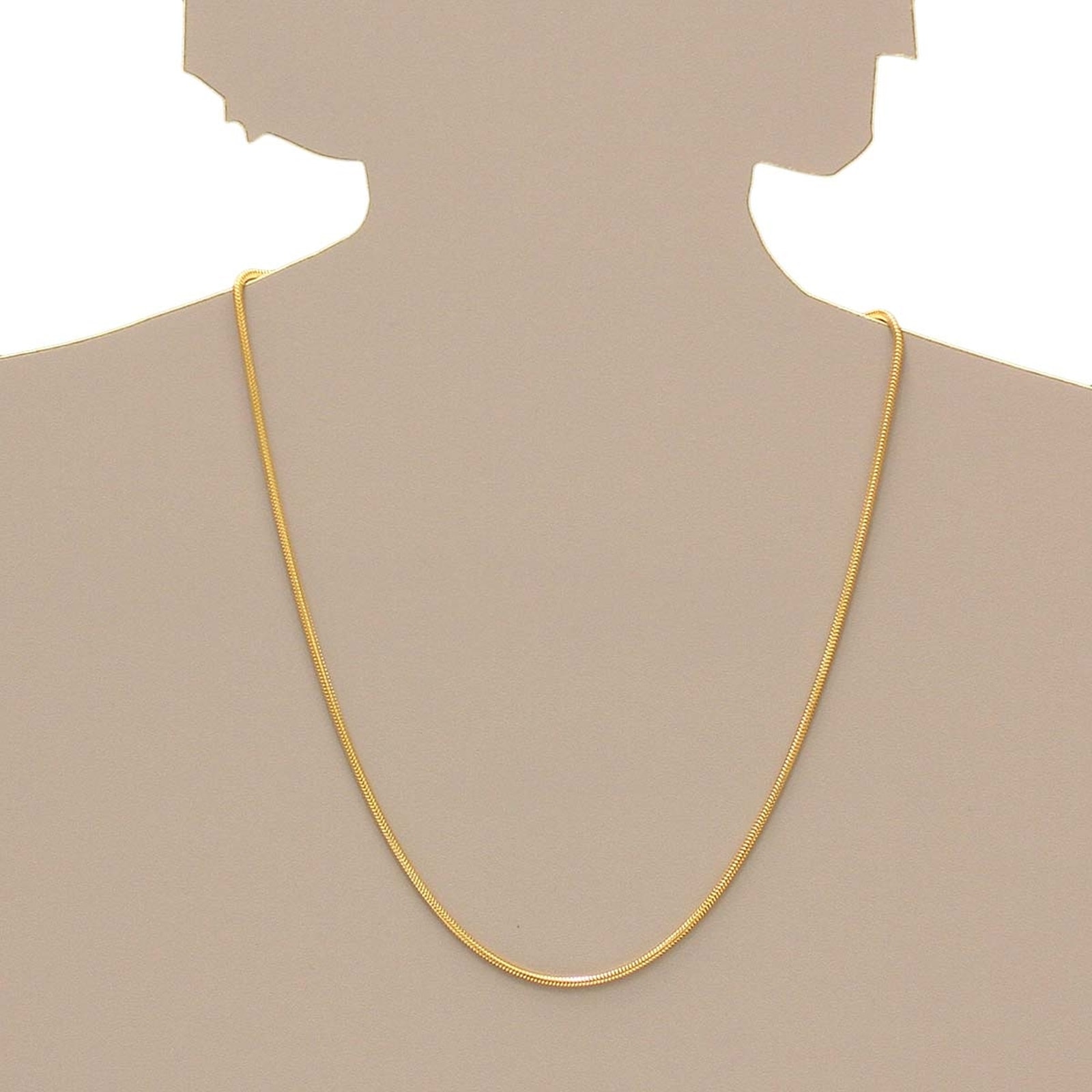 OSTSEE-SCHMUCK Silberkette »- Schlange 2,4 mm - Silber 925/000, vergoldet -,«