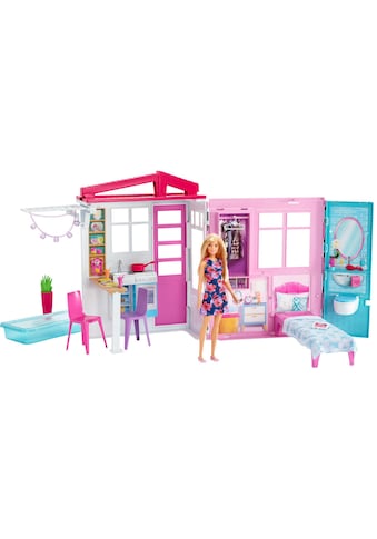 Barbie Puppenhaus »Ferienhaus«, mit Möbeln und Puppe kaufen