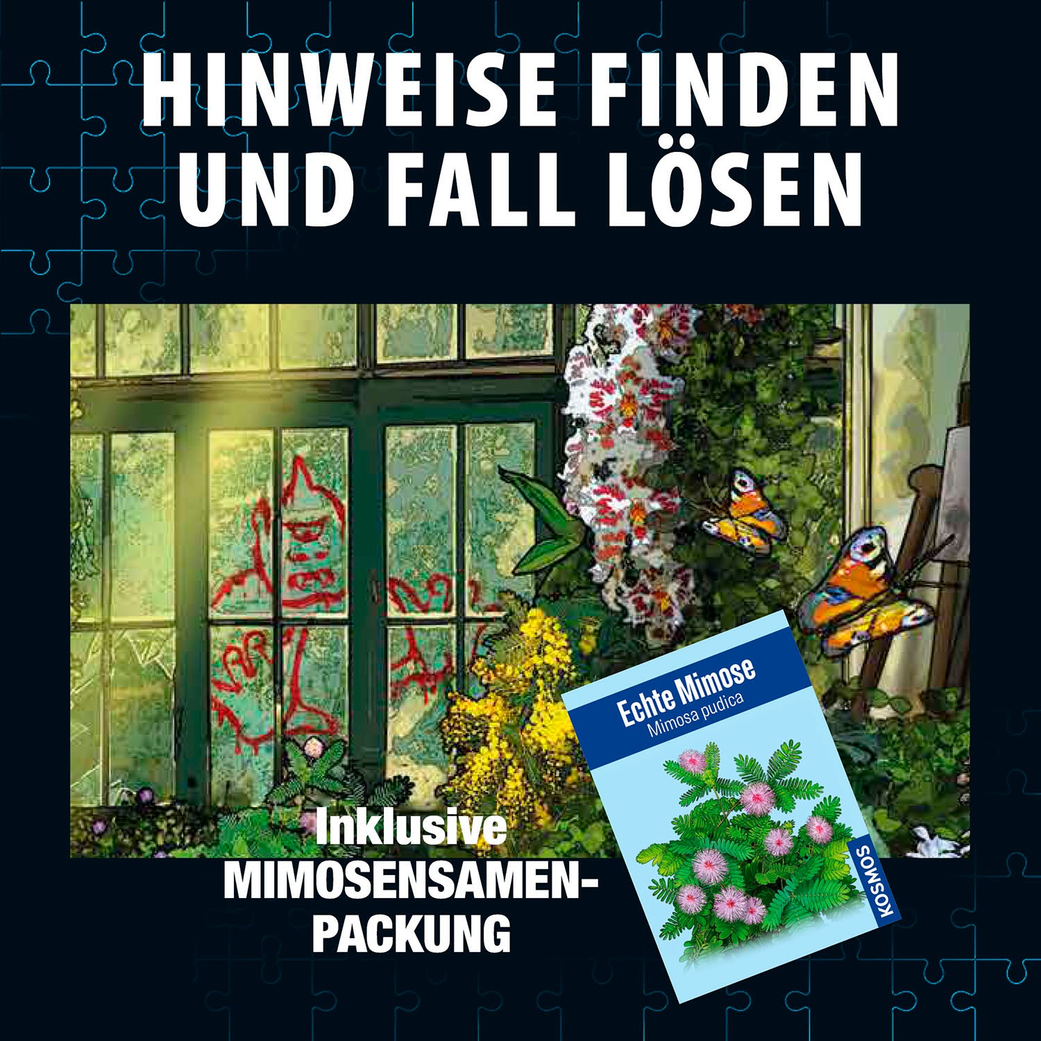 Kosmos Puzzle »Krimipuzzle Die drei ??? Die Blüte des Verderbens«, Made in Germany