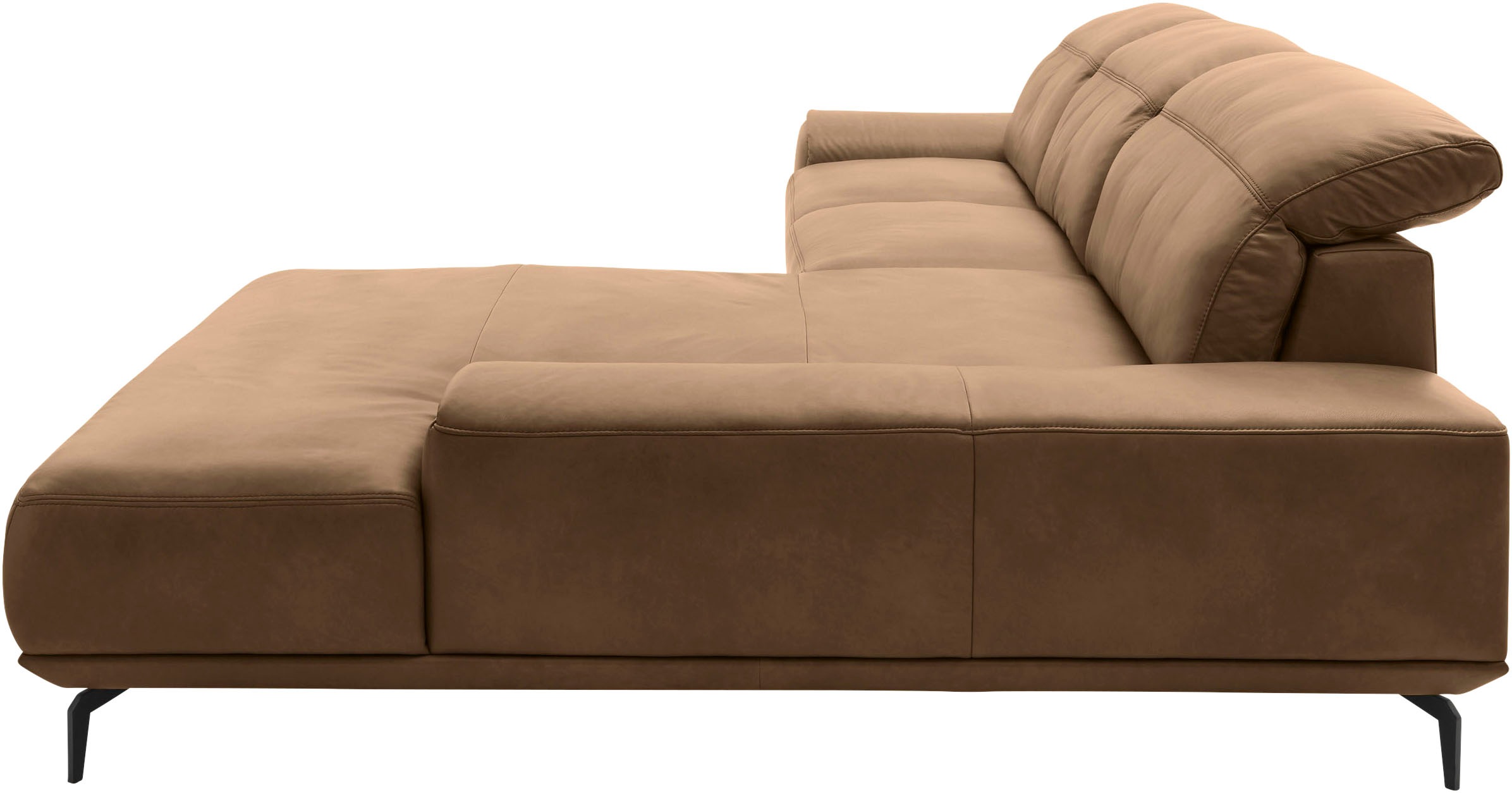 Musterring Wohnlandschaft »MR 2490«, Fuß schwarz, Sitzhöhe 48cm, wahlweise mit Funktionen, Maße 342x207 cm