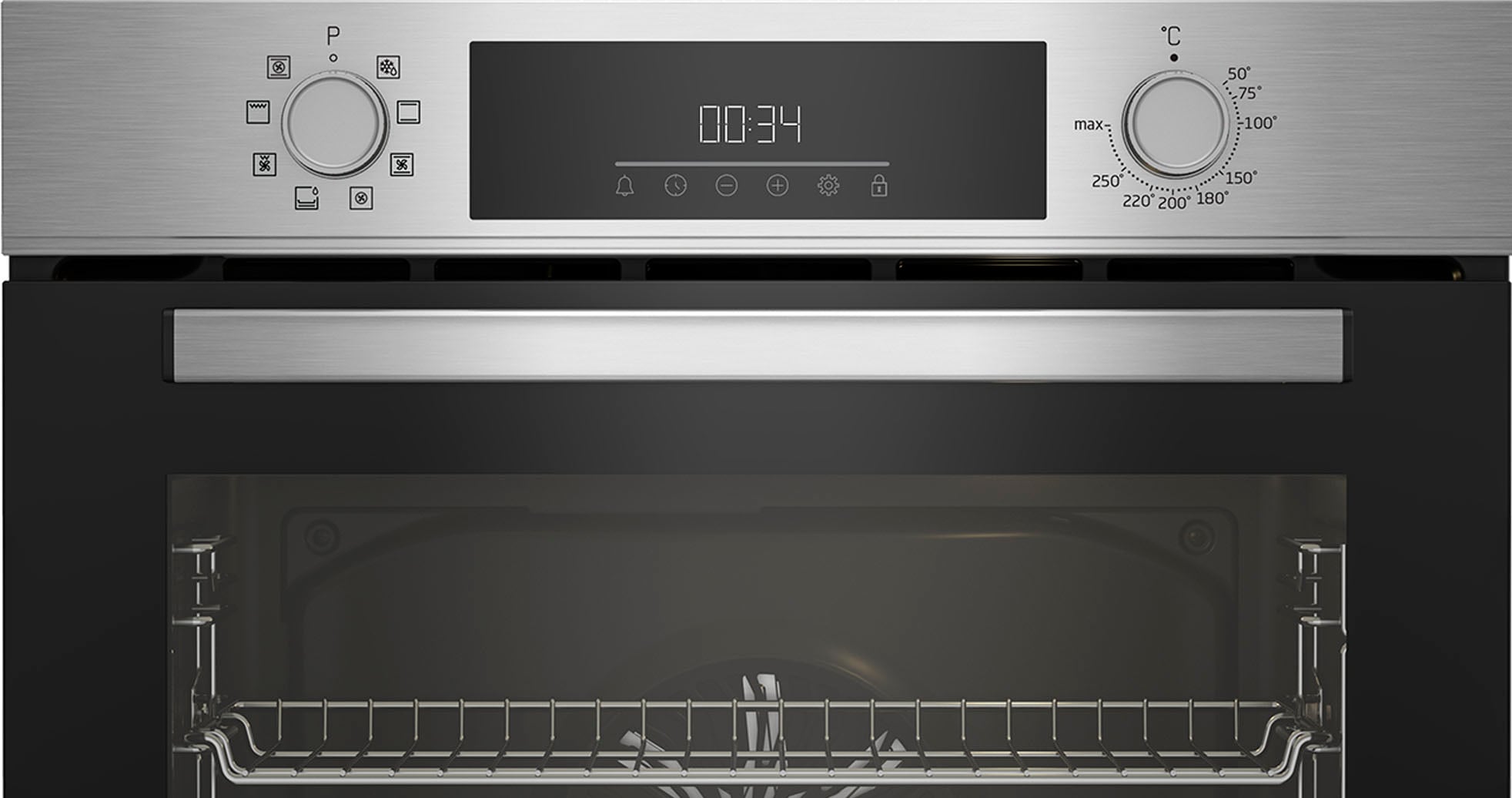 BEKO Backofen-Set »BBSM12320X«, mit Teleskopauszug nachrüstbar