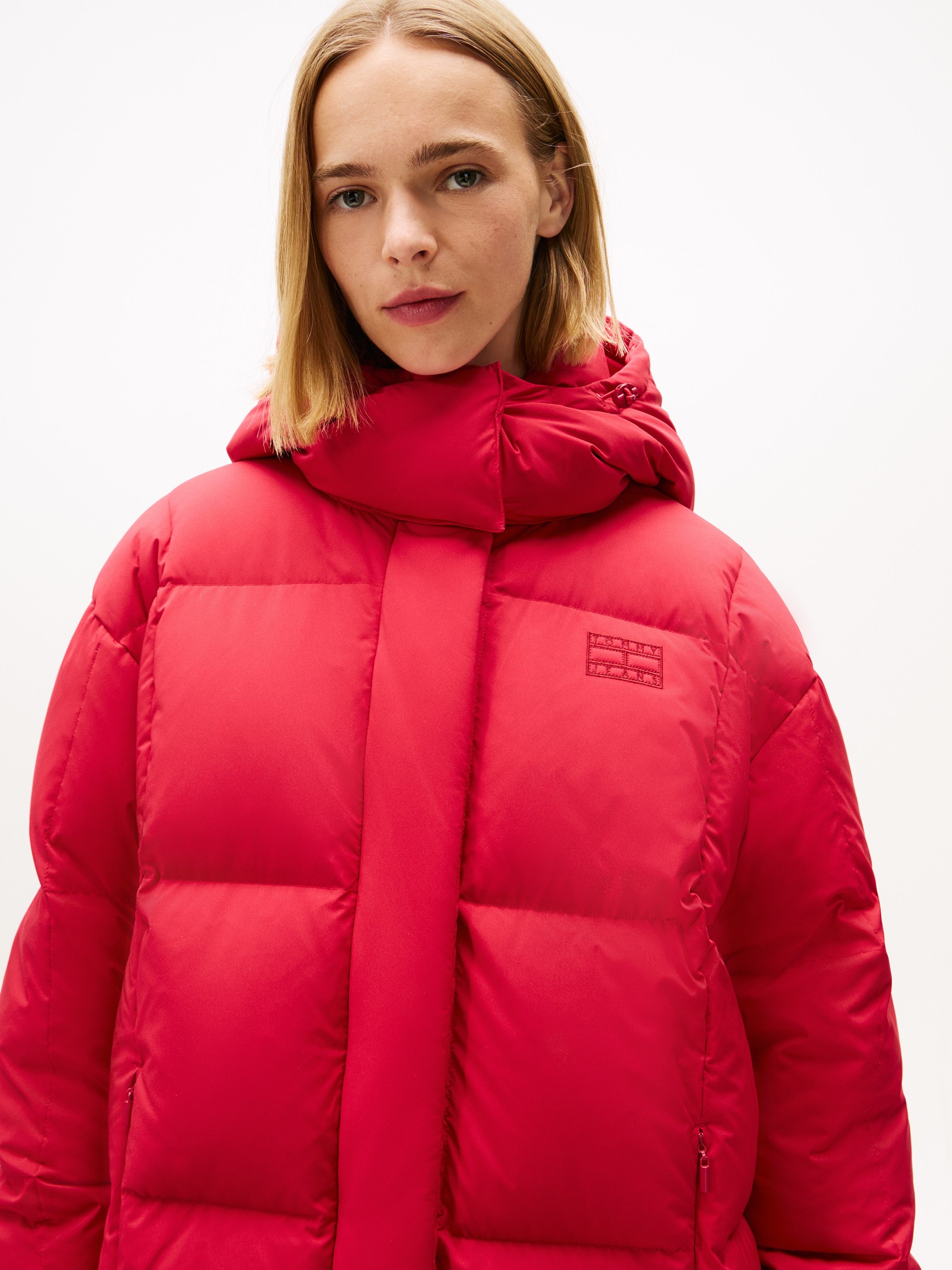 Tommy Jeans Steppmantel »TJW ALASKA GRID DWN MXI COAT EXT«