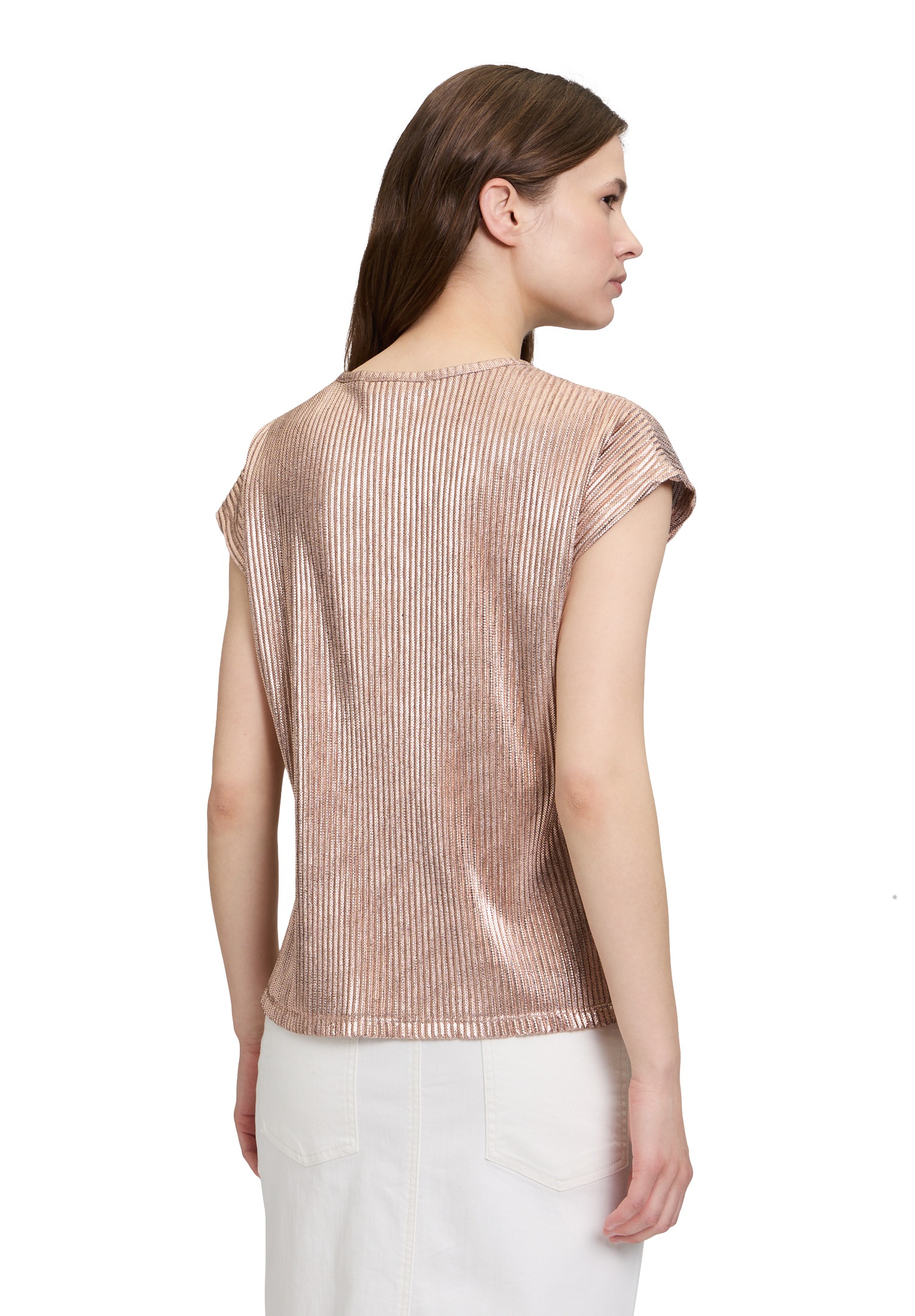 Betty Barclay Kurzarmshirt »Casual-Shirt mit Glanzeffekt«