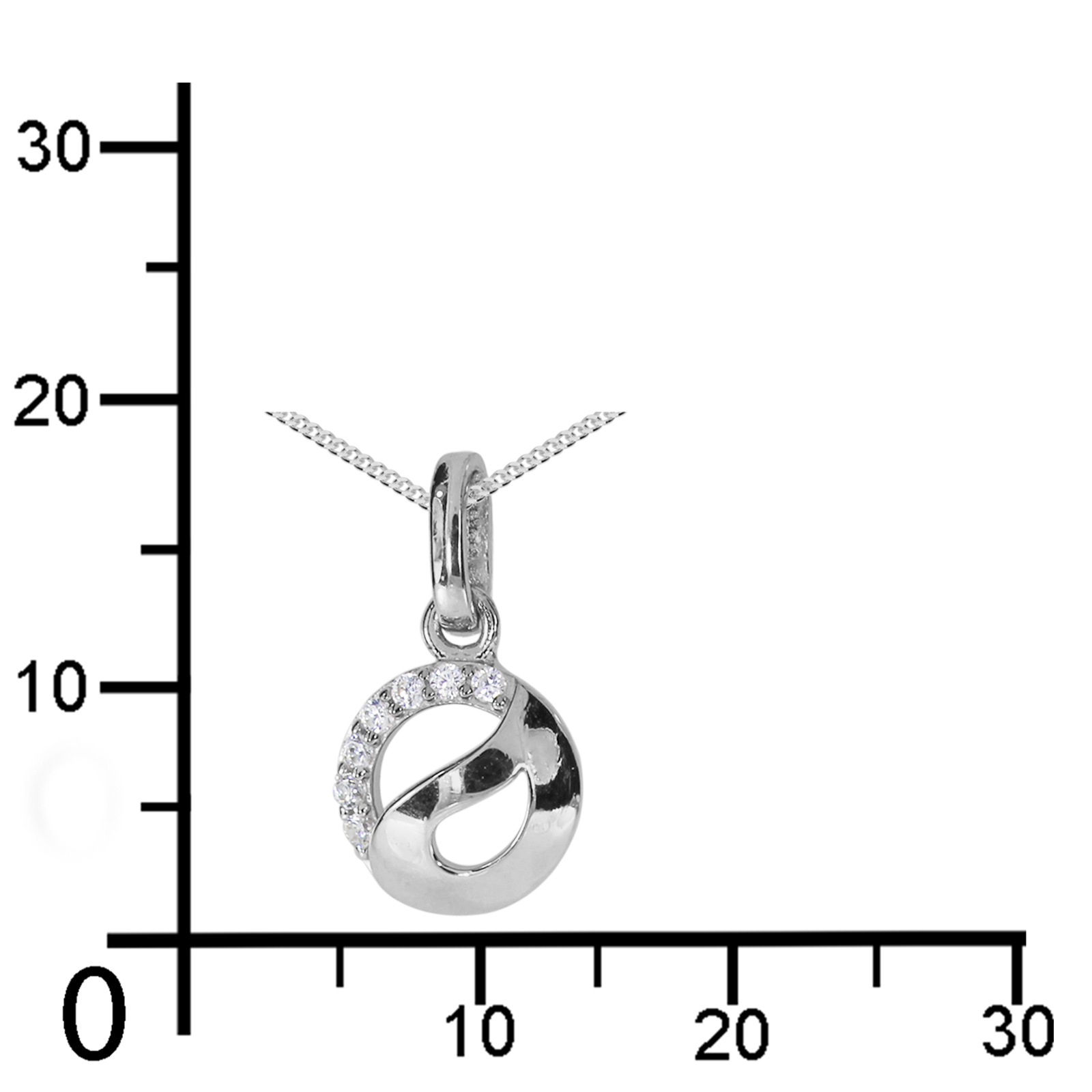 OSTSEE-SCHMUCK Kette mit Anhänger »- Romina - Silber 925/000 - Zirkonia«