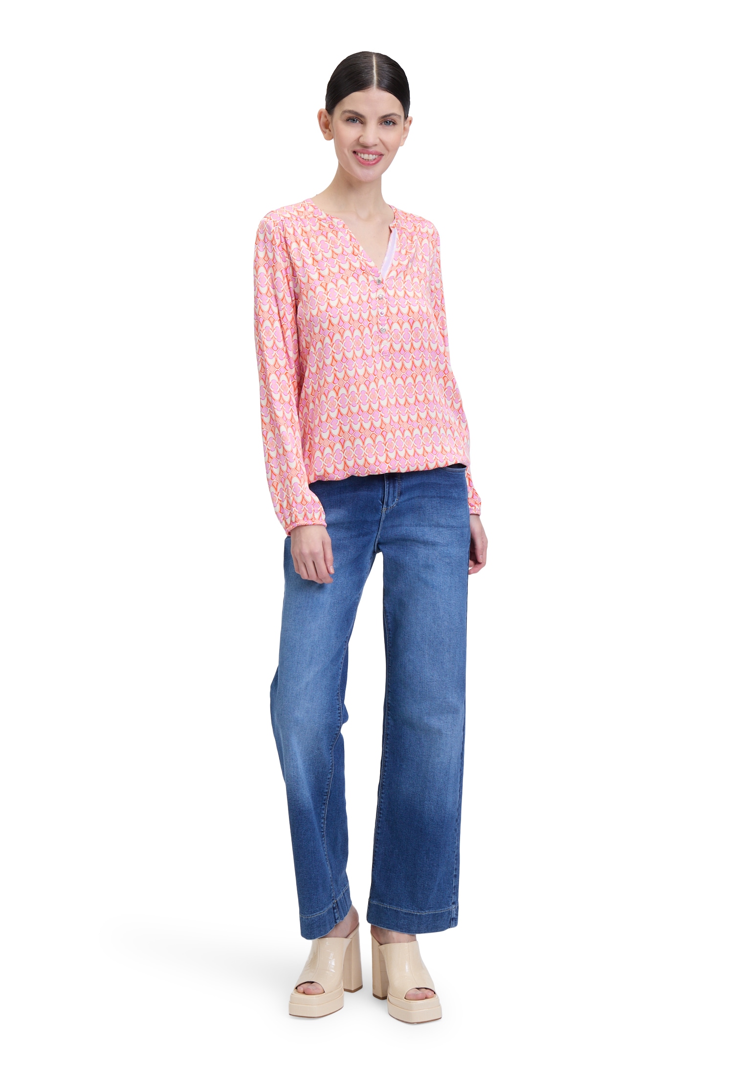 Cartoon Klassische Bluse »Casual-Bluse mit Muster«
