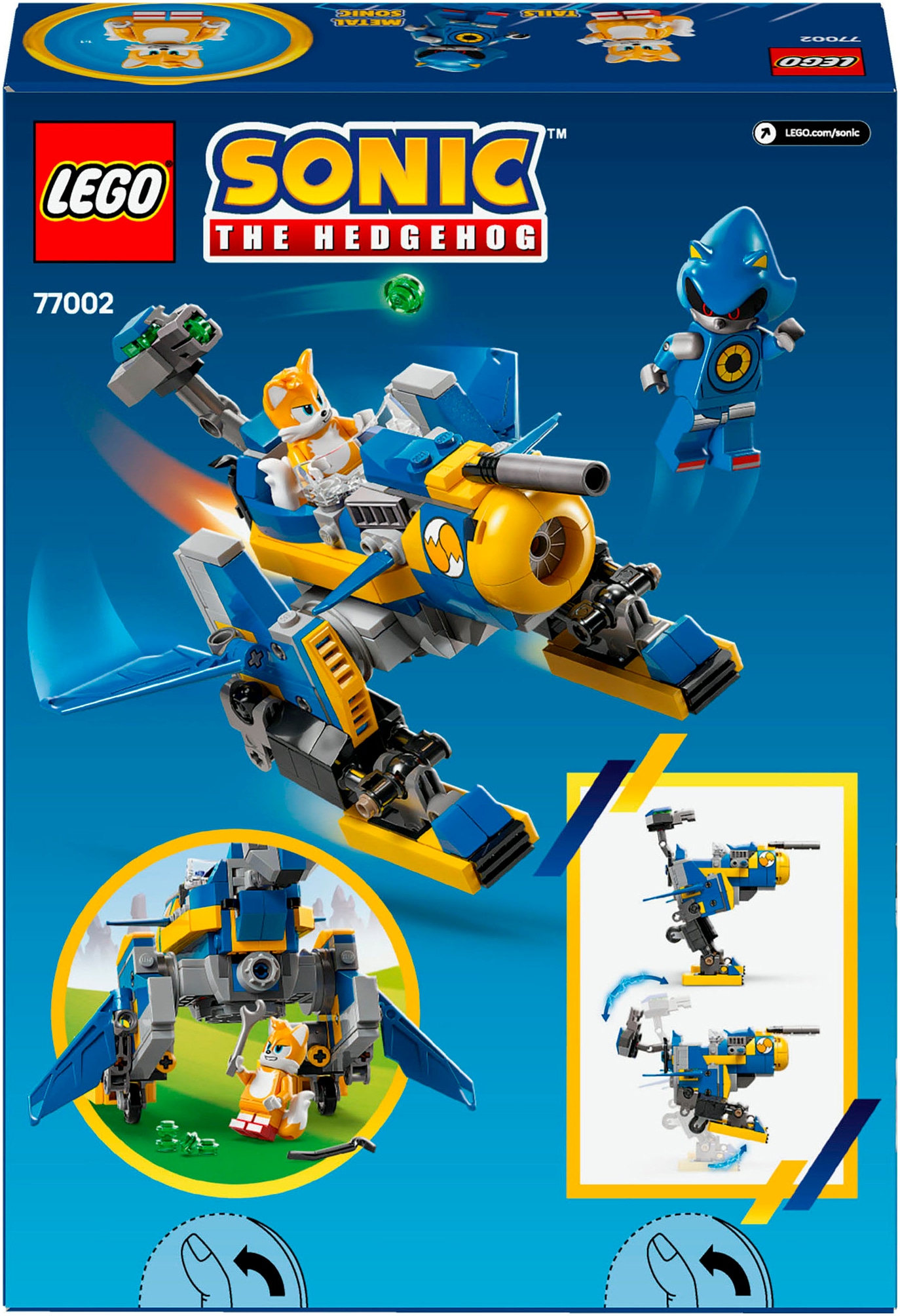LEGO® Konstruktionsspielsteine »Cyclone vs. Metal Sonic (77002), LEGO Sonic« Made in Europe