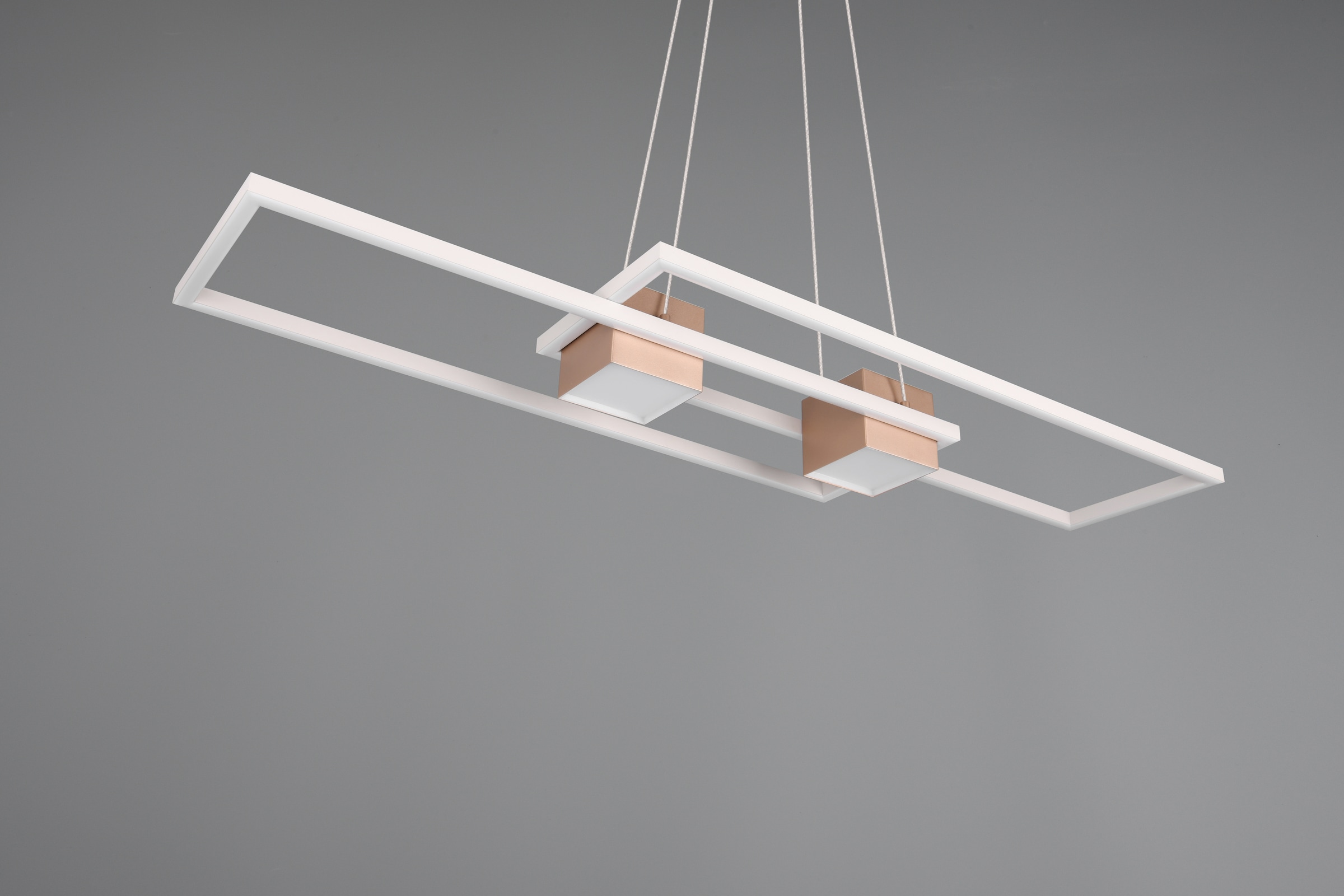 TRIO Leuchten LED Pendelleuchte »ALBANY, LED Hängelampe Wohnzimmer mit Fernbedienung, dimmbar, CCT« LED-Board 1 Stk. warmweiß - kaltweiß Lichtfarbe einstellbar, Memoryfunktion, Nachtlicht, up-and-down Licht