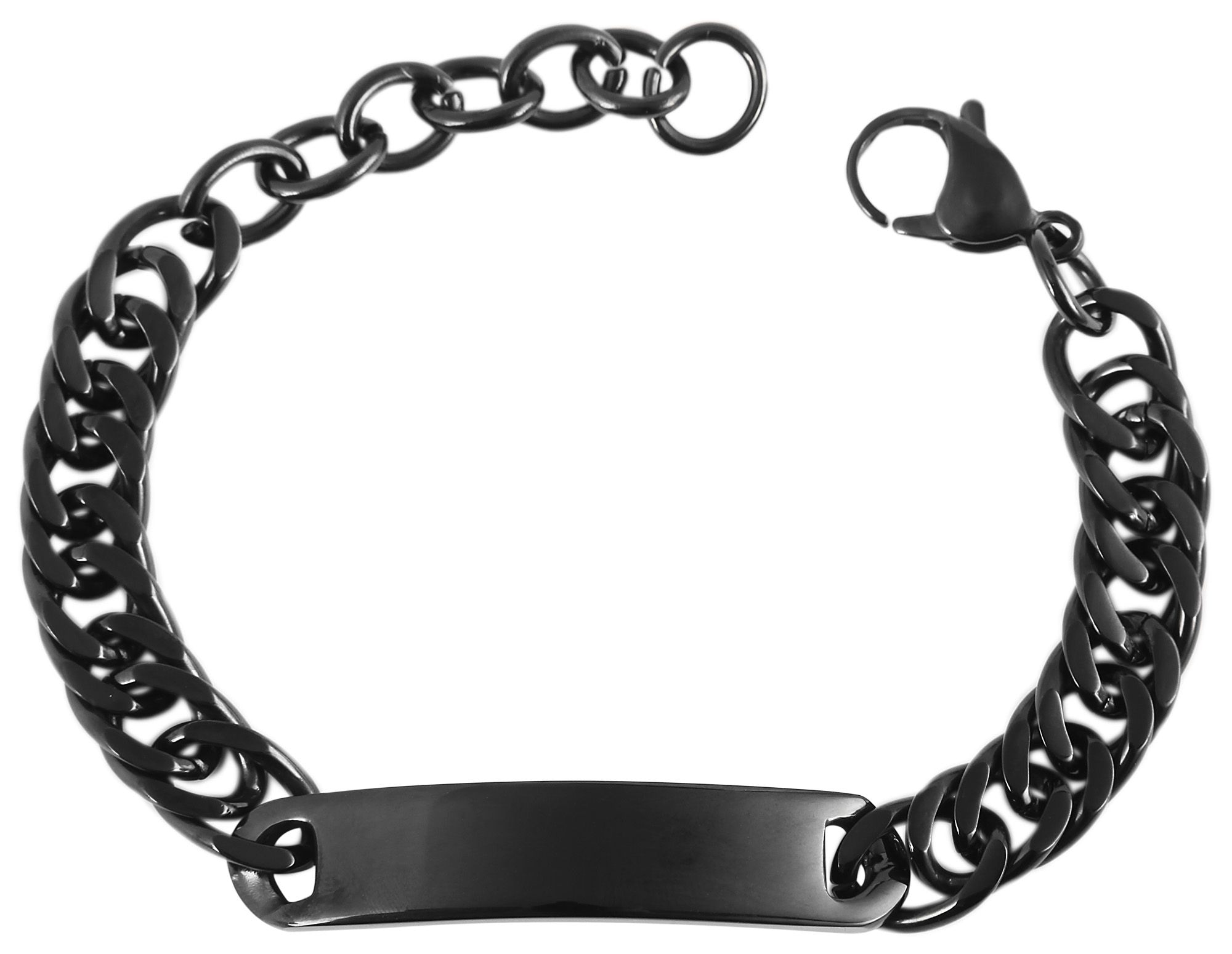 Adelia´s Panzerarmband »Unisex Armband ¿ Panzerarmband aus Edelstahl 17 cm«
