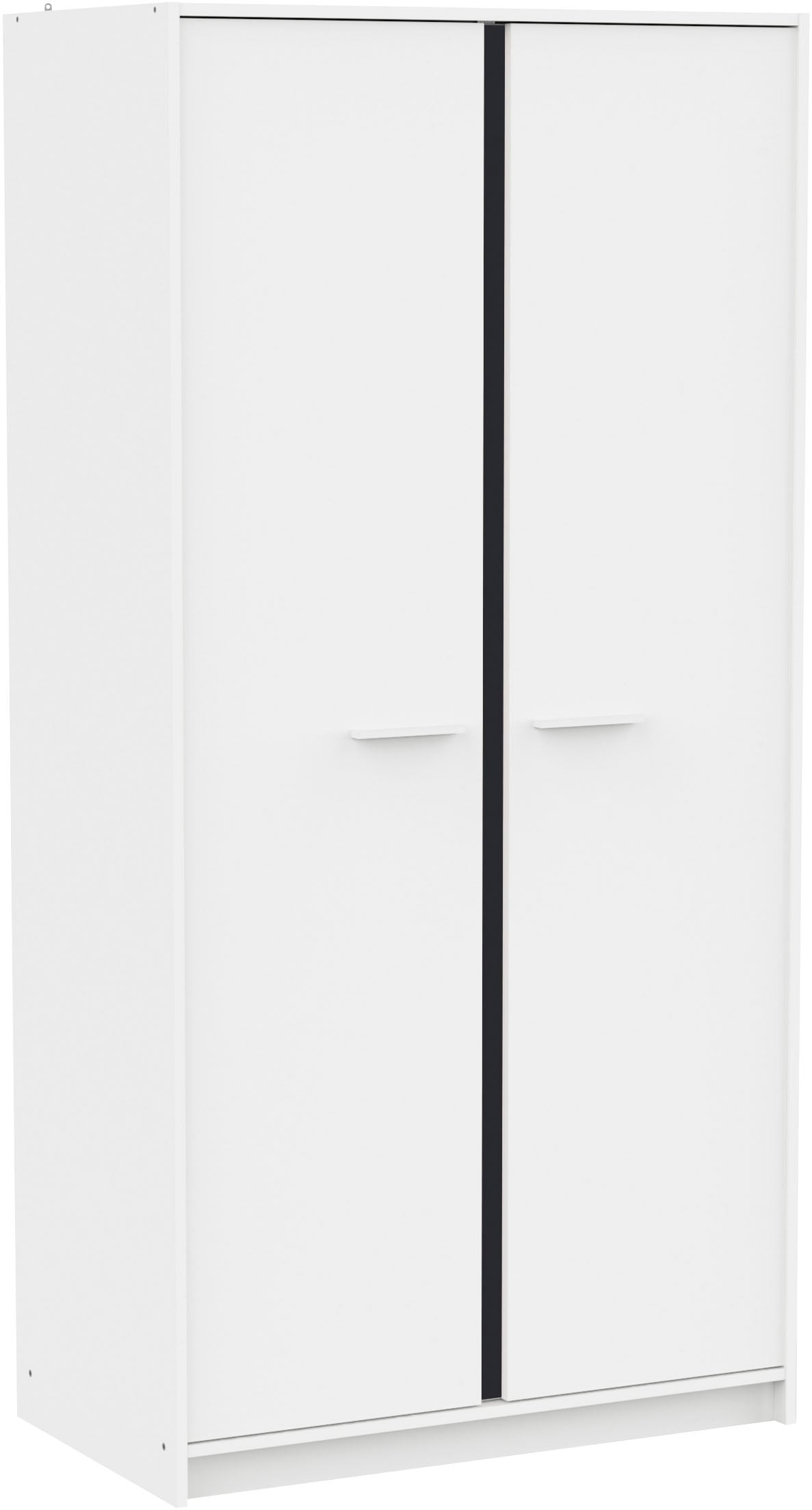 Demeyere GROUP Kinderkleiderschrank »REVERSO, mit rosa oder dunklem Kontrast durch drehbare Paneele«, (B/H/T ca. 88,5/181/50 cm), 2 Kleiderstangen, 3 Regalböden, Made in France