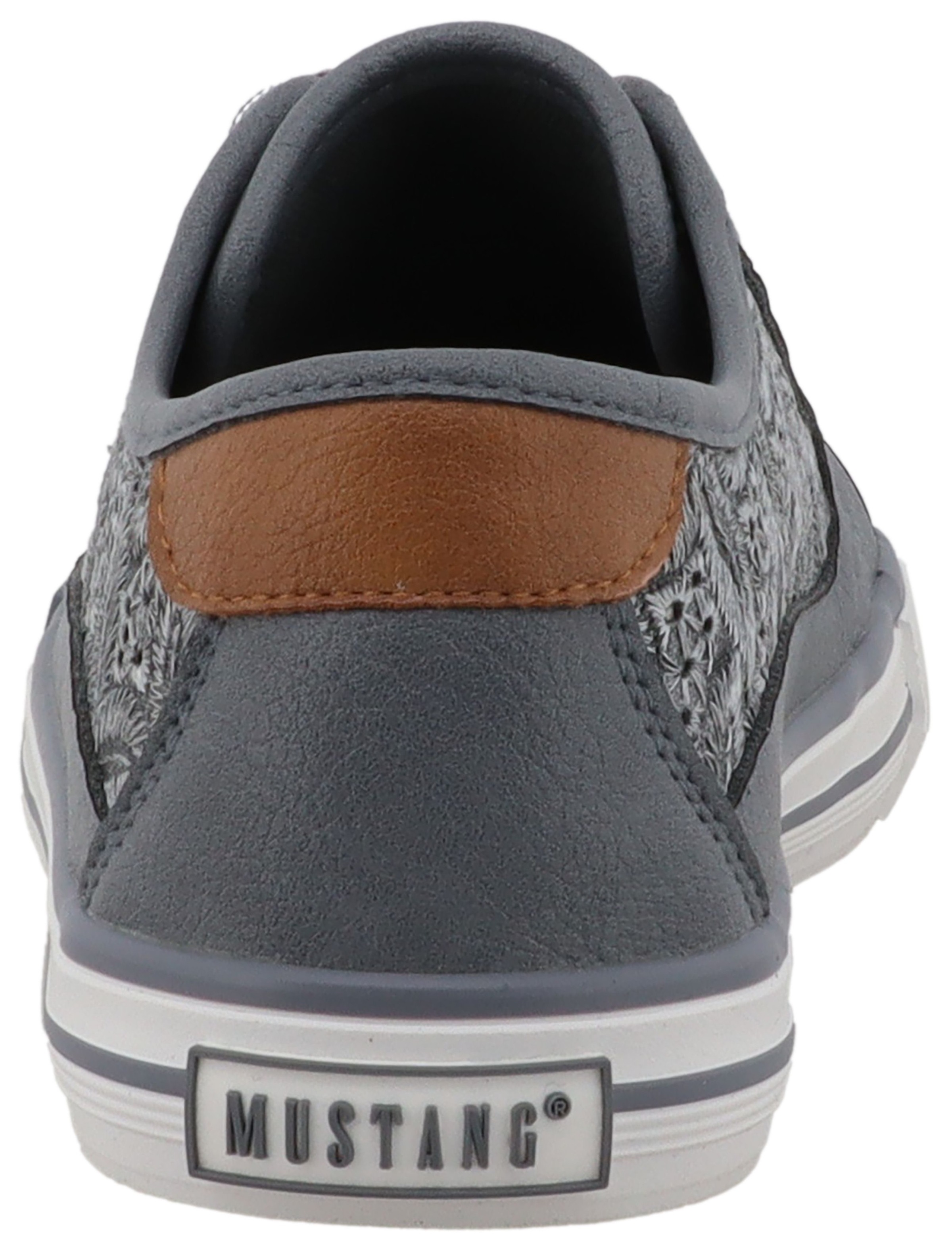 Mustang Shoes Sneaker »Gaspare«  Freizeitschuh, Schnürschuh, Halbschuh mit Blüten-Stickerei