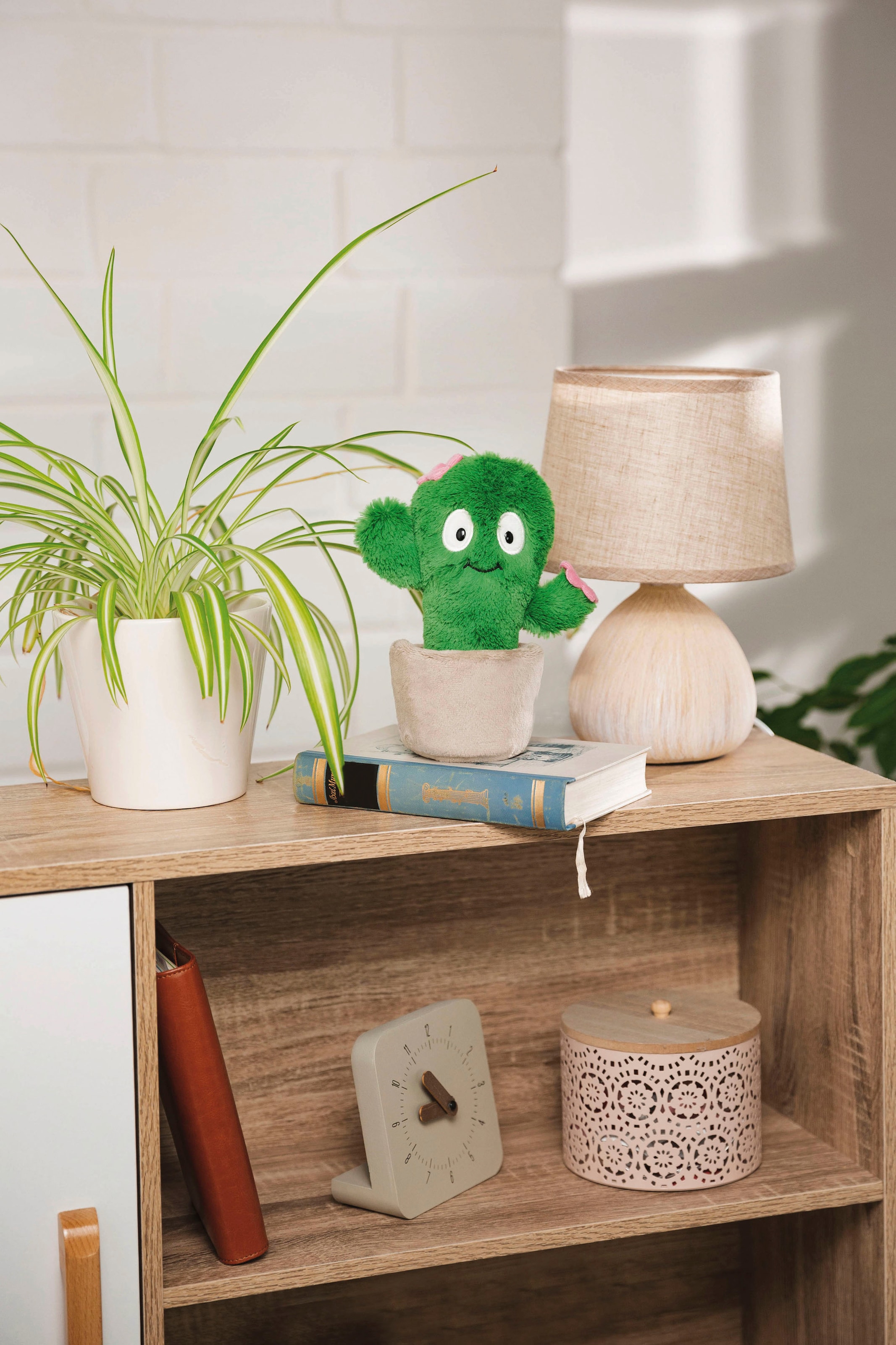 Nici Plüschfigur »Funny Flowers, Kaktus Henriette, 18 cm«, enthält recyceltes Material (Global Recycled Standard)